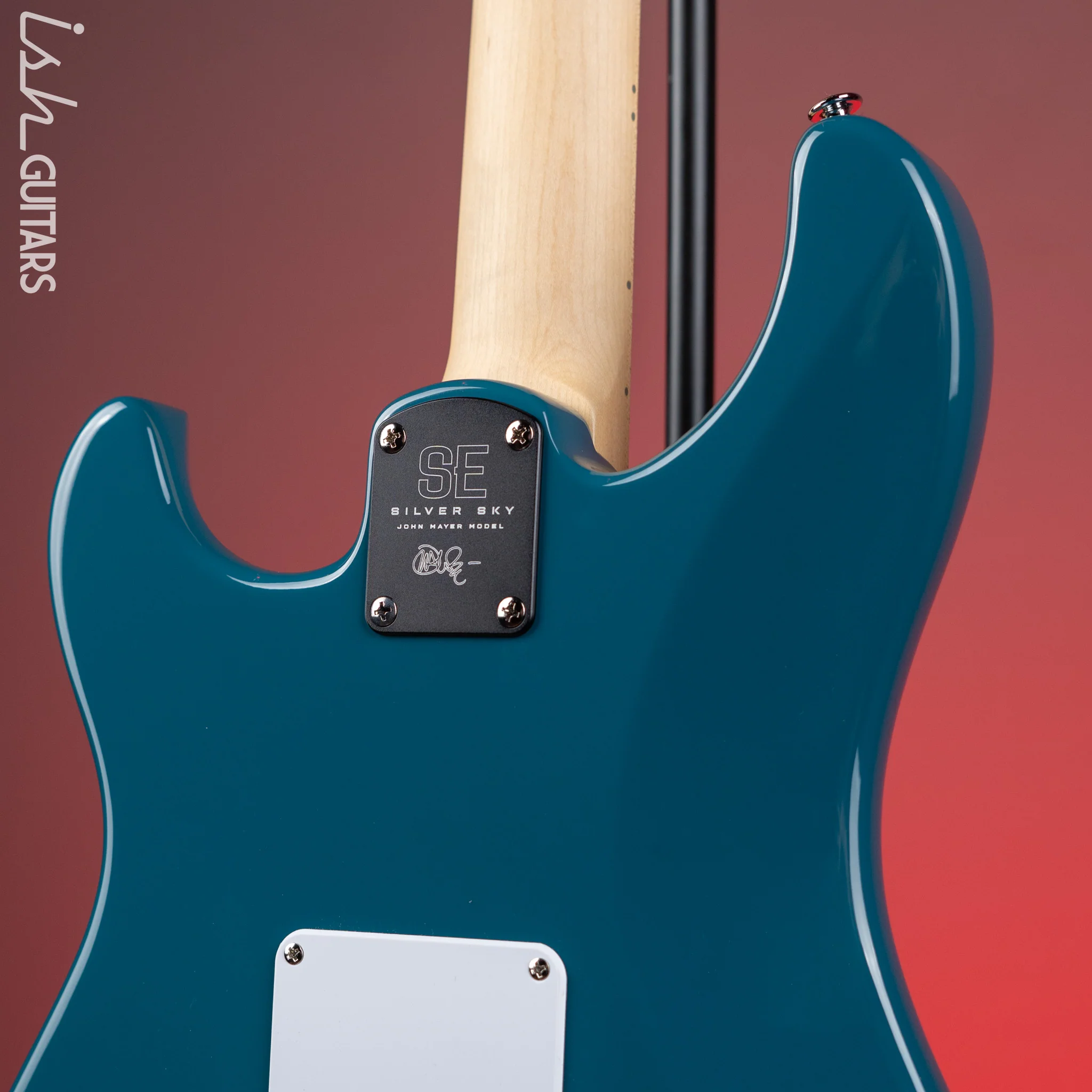PRS SE Silver Sky Electric Guitar Nylon Blue - Maple Fretboard Demo - Image 8