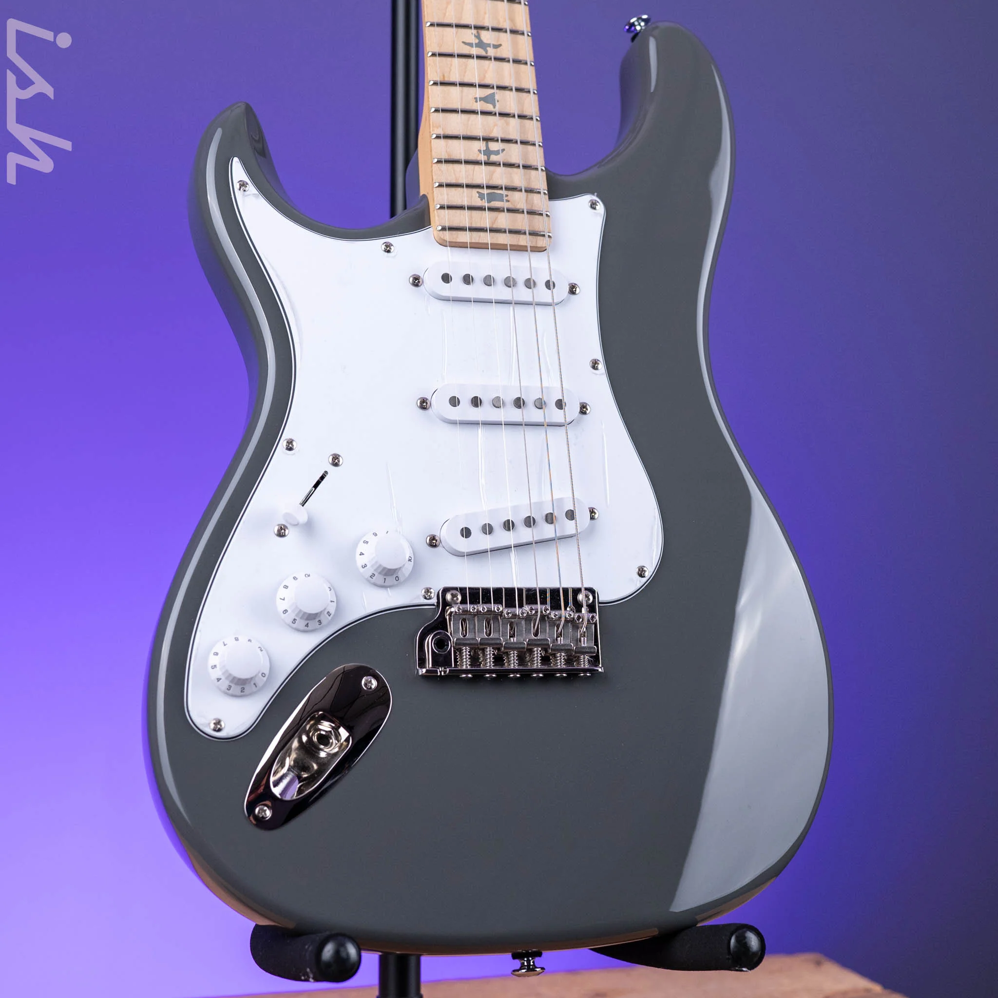 PRS SE Silver Sky Lefty Overland Gray - Maple Board