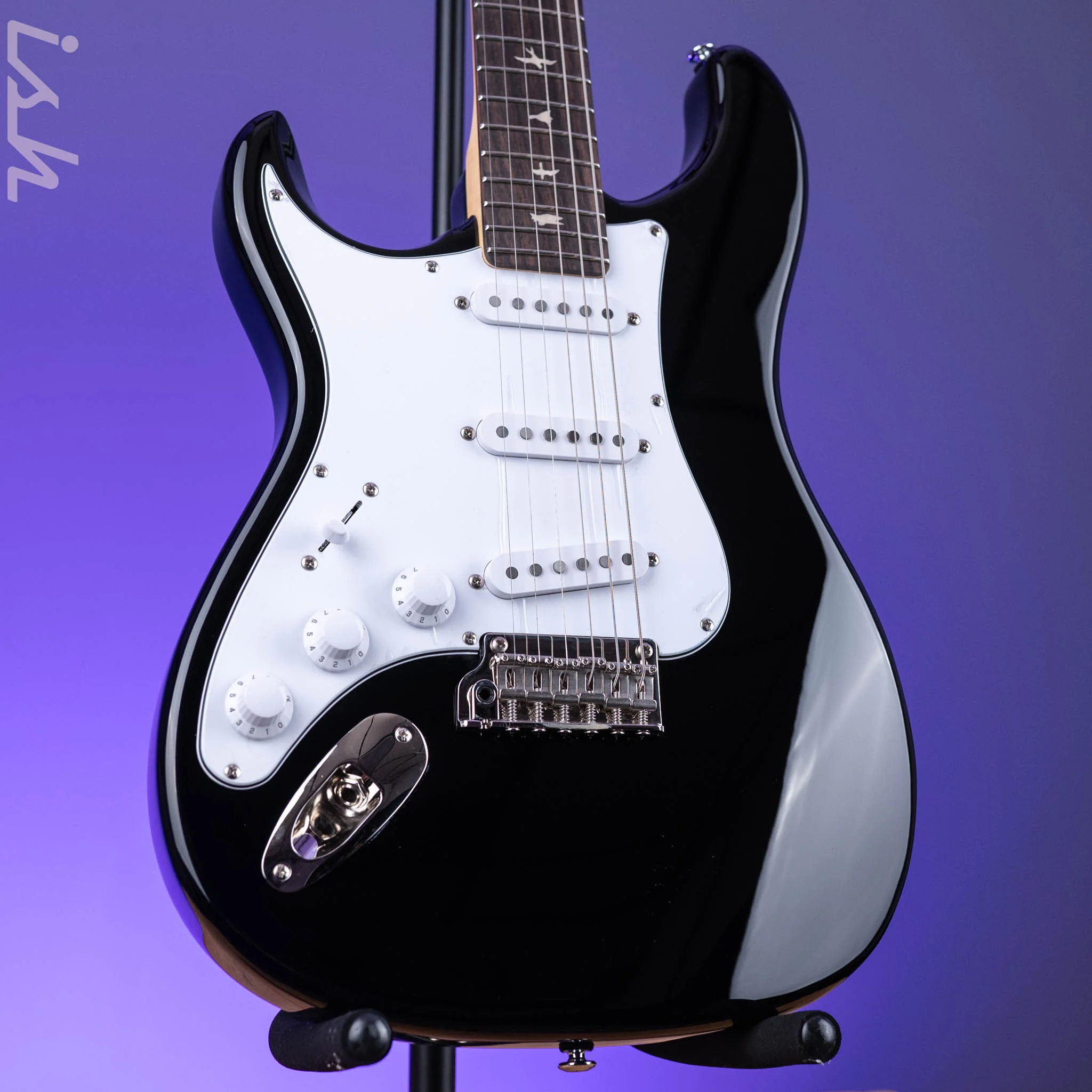 PRS SE Silver Sky Lefty Piano Black - Rosewood Board