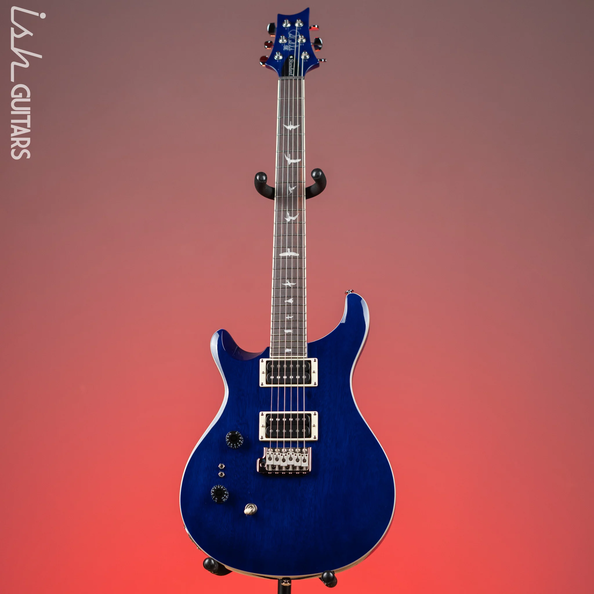 PRS SE Standard 24-08 Left-Handed Electric Guitar Translucent Blue - Image 2