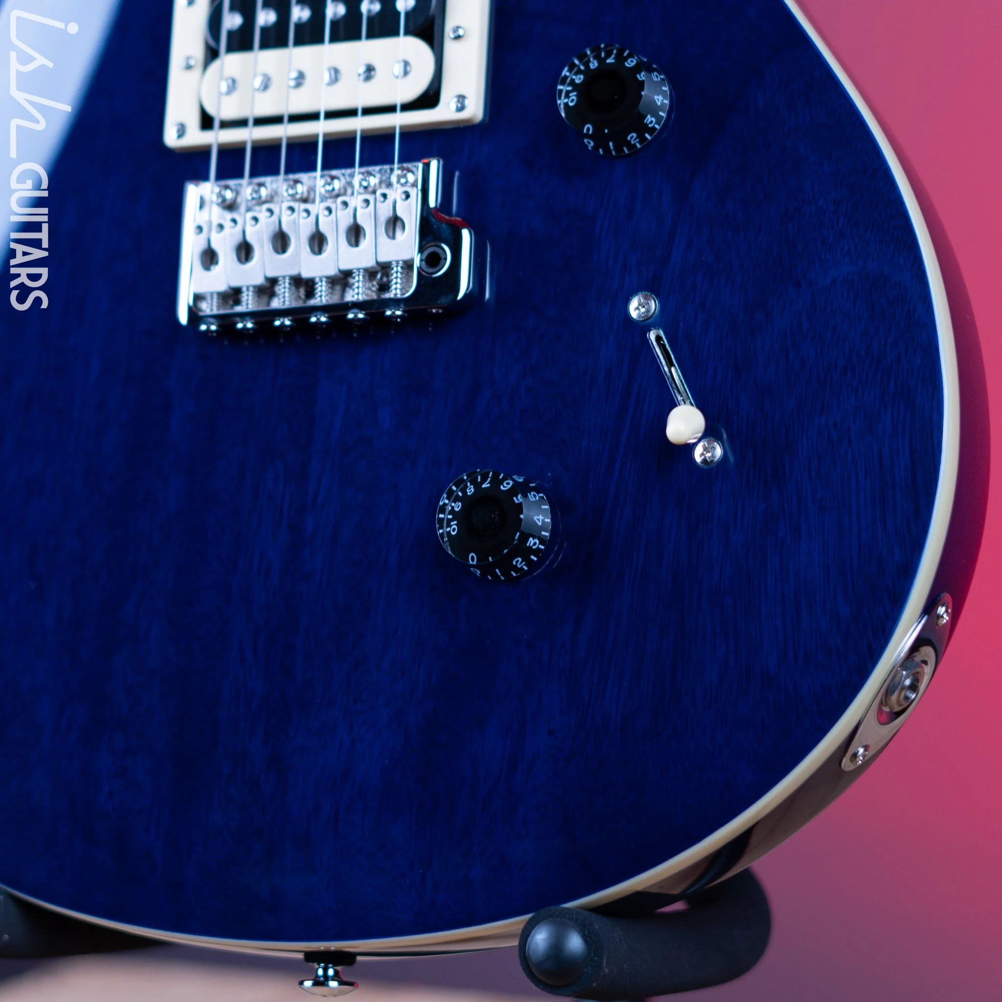 PRS SE Standard 24 Electric Guitar Translucent Blue Demo - Image 4