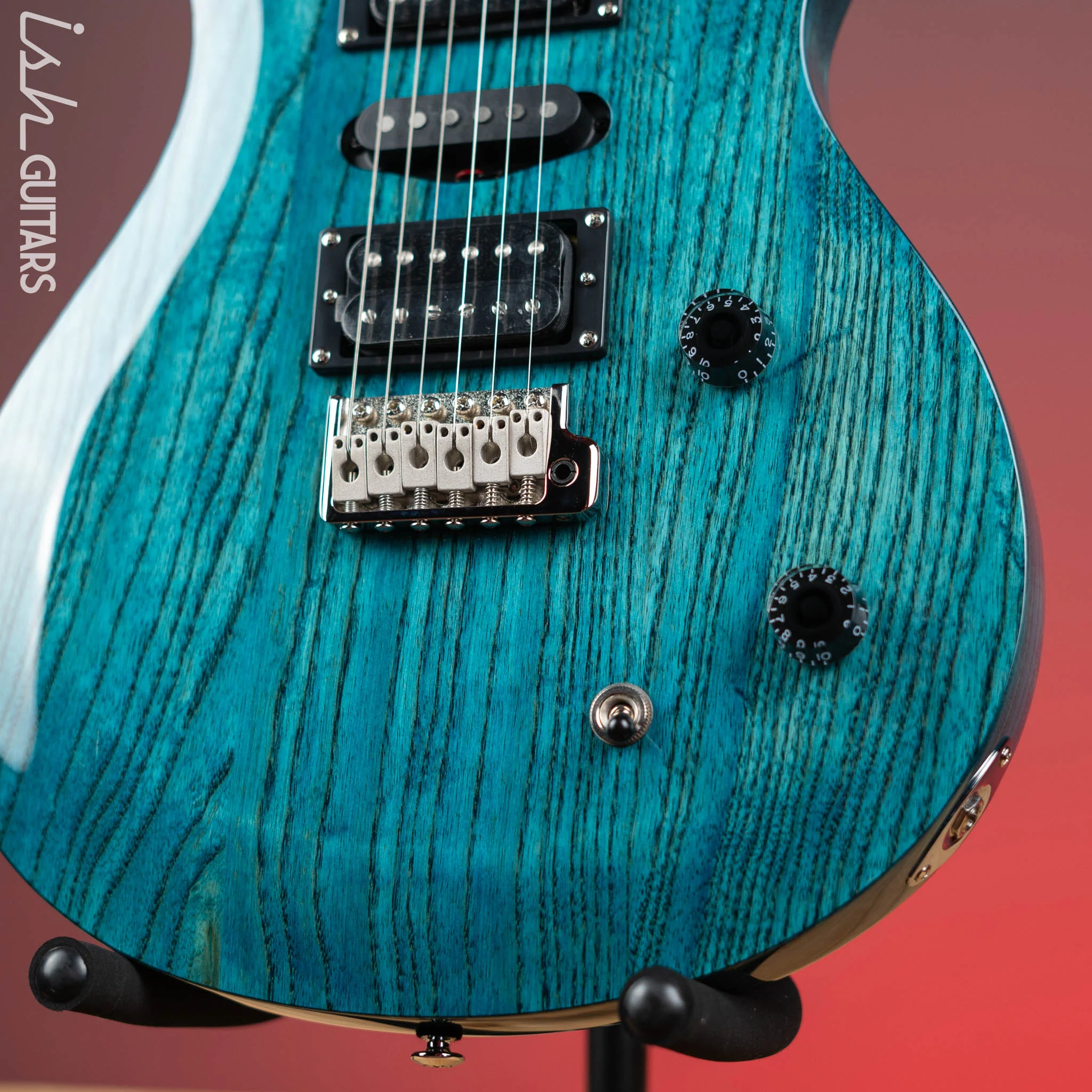 PRS SE Swamp Ash Special Iri Blue Electric Guitar - Image 5