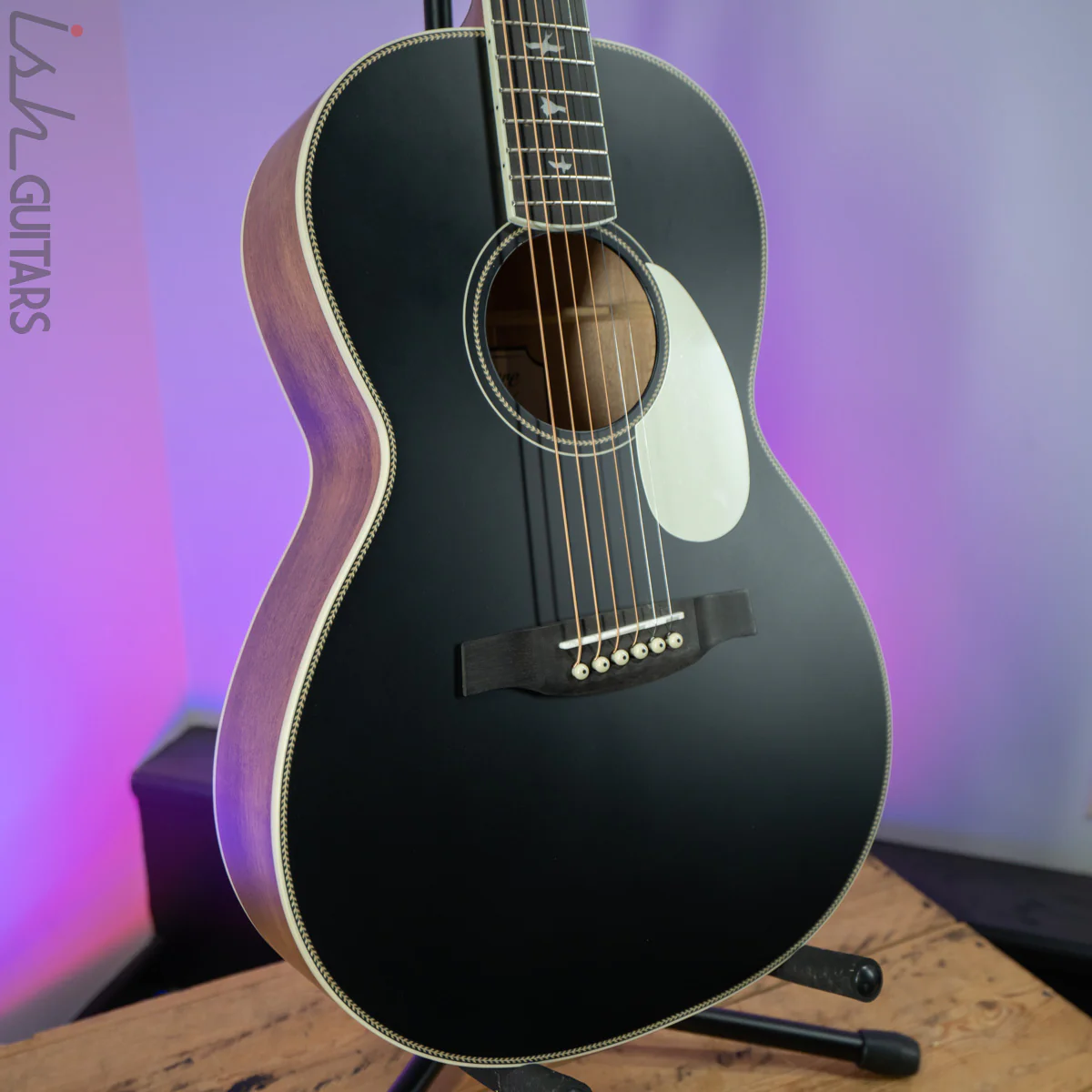 PRS SE Parlor P20E Black Satin Top - Image 5