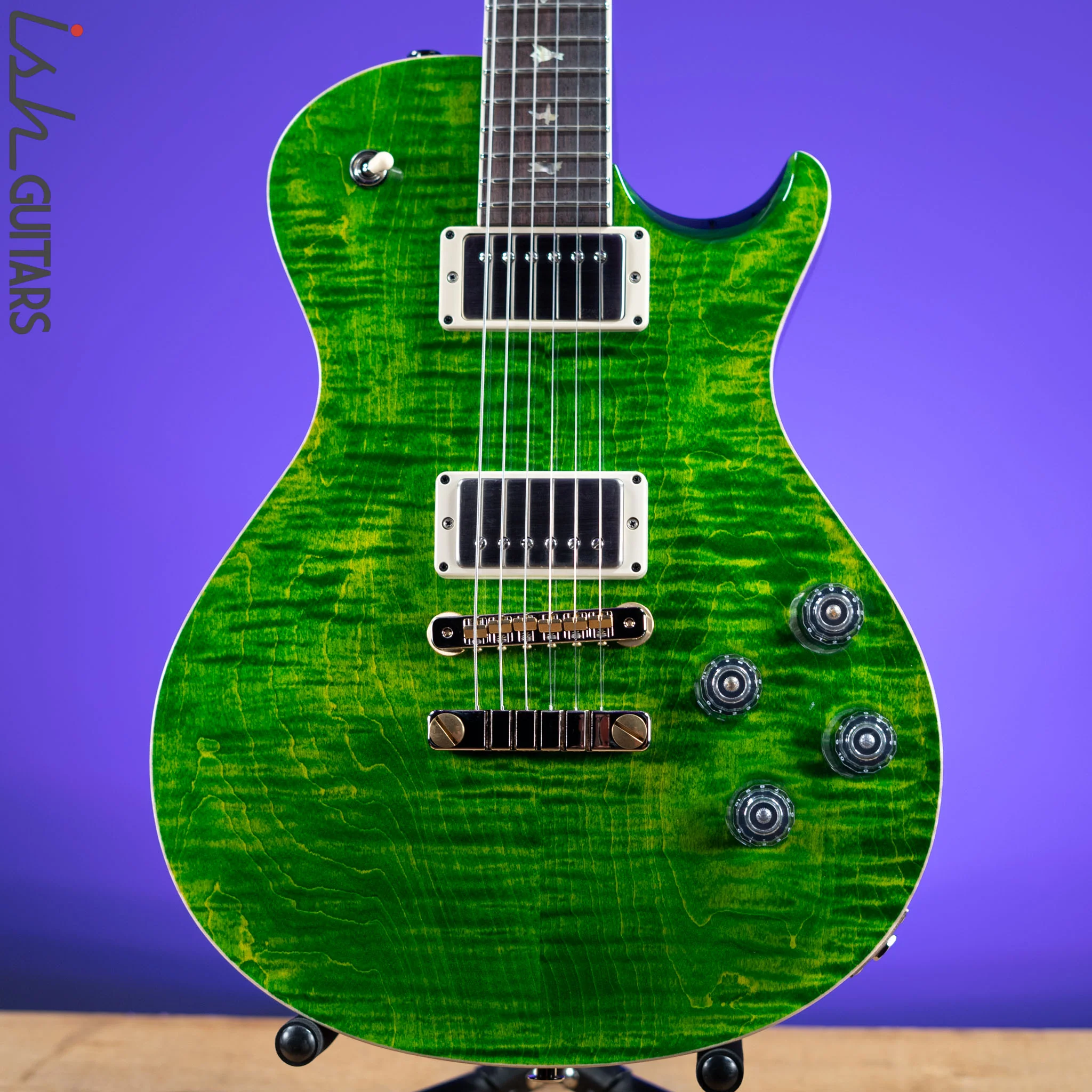 PRS McCarty 594 Singlecut Green w/ Black Back & Natural Binding