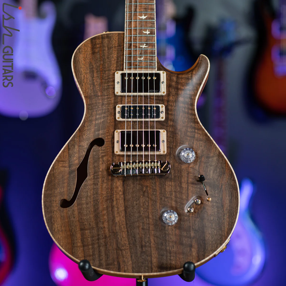 PRS Singlecut Special Semi-Hollow Private Stock Natural Figured Walnut