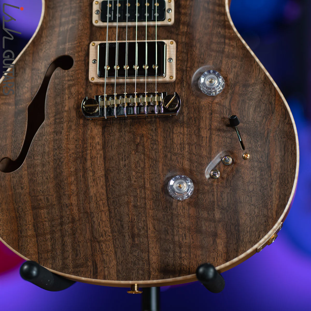 PRS Singlecut Special Semi-Hollow Private Stock Natural Figured Walnut - Image 4