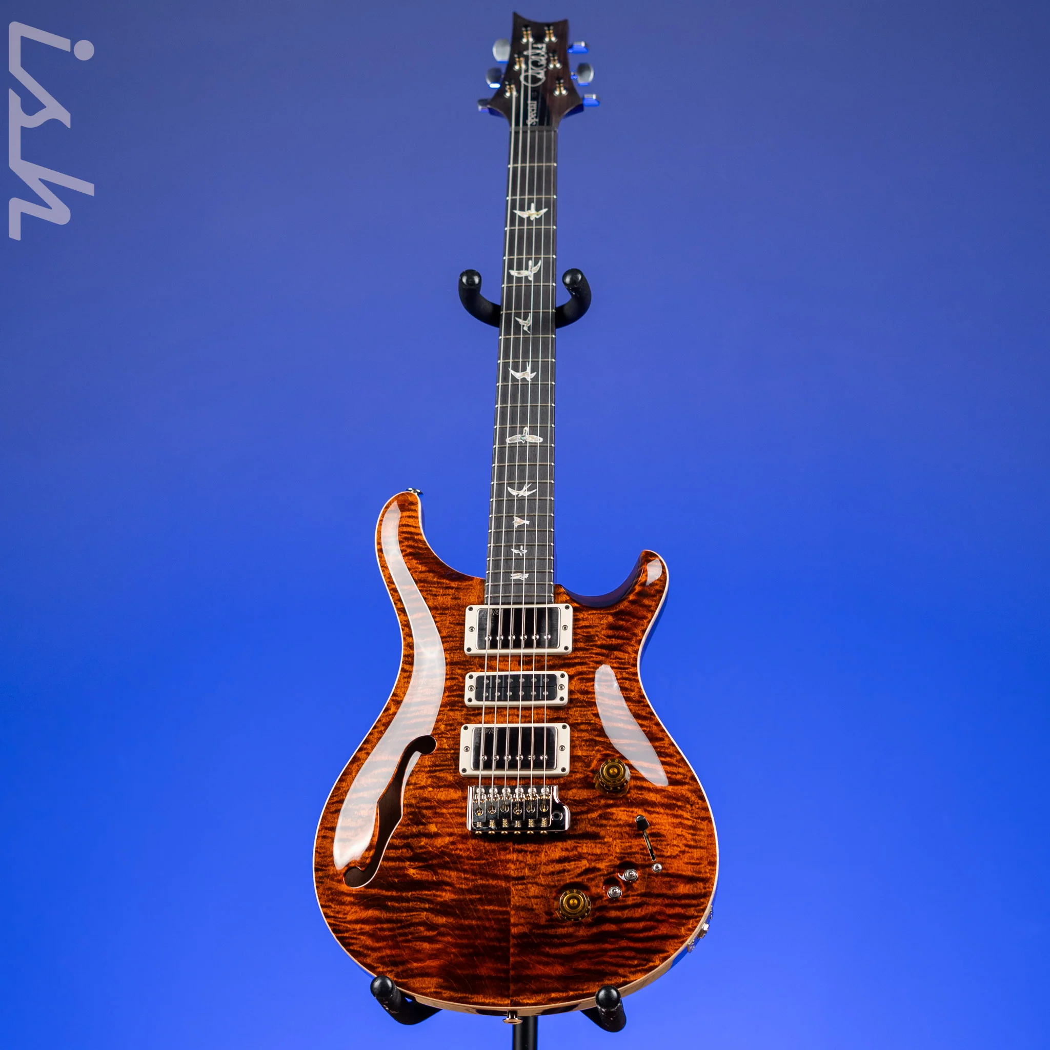 PRS Special 22 Semi-Hollow Electric Guitar Orange Tiger - Image 2