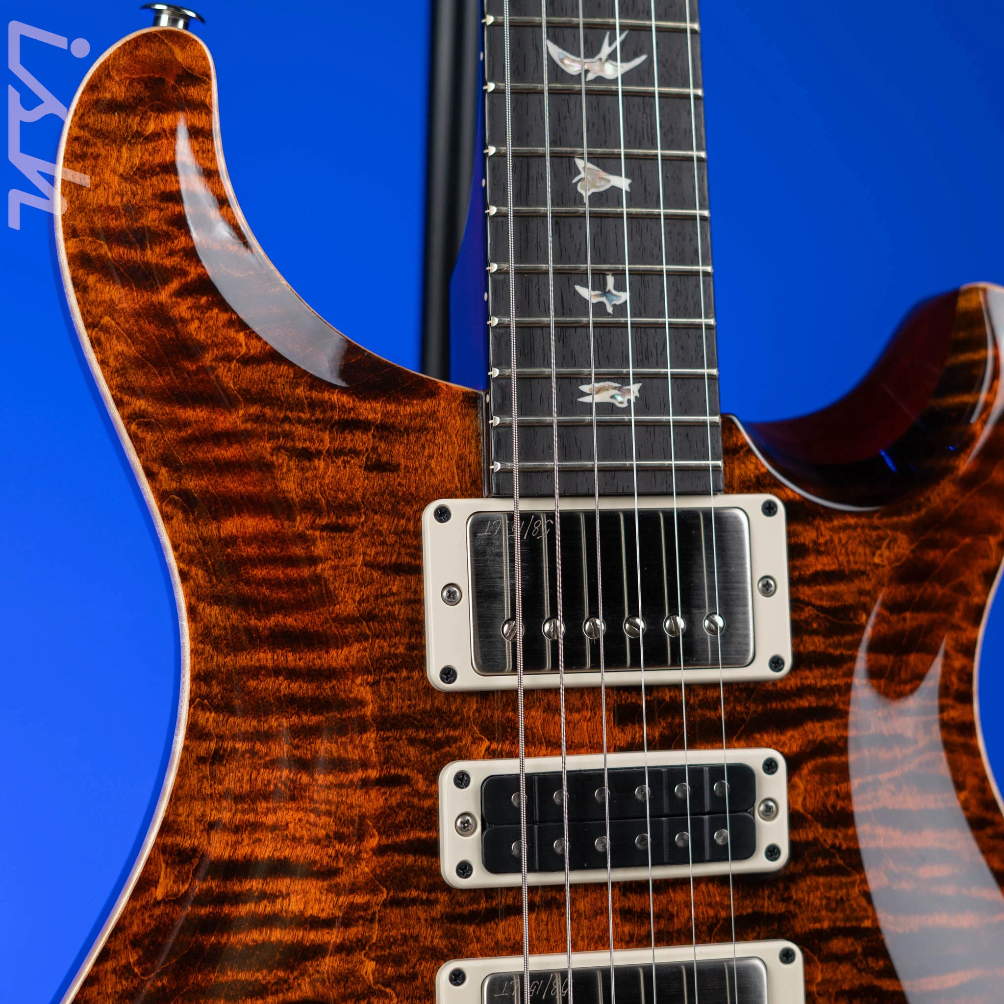 PRS Special 22 Semi-Hollow Electric Guitar Orange Tiger - Image 3