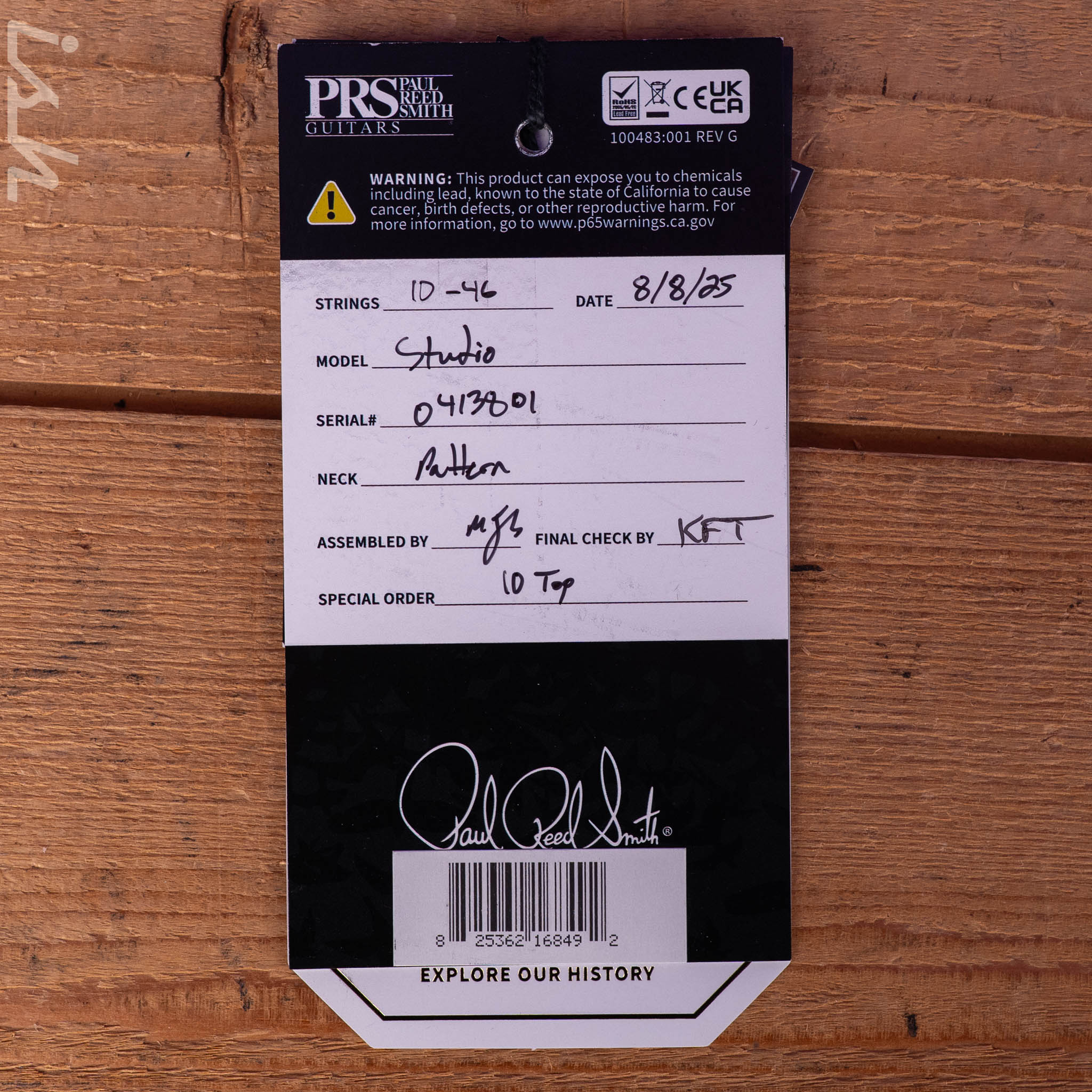 PRS Studio 10-Top Dark Cherry Sunburst - Image 13