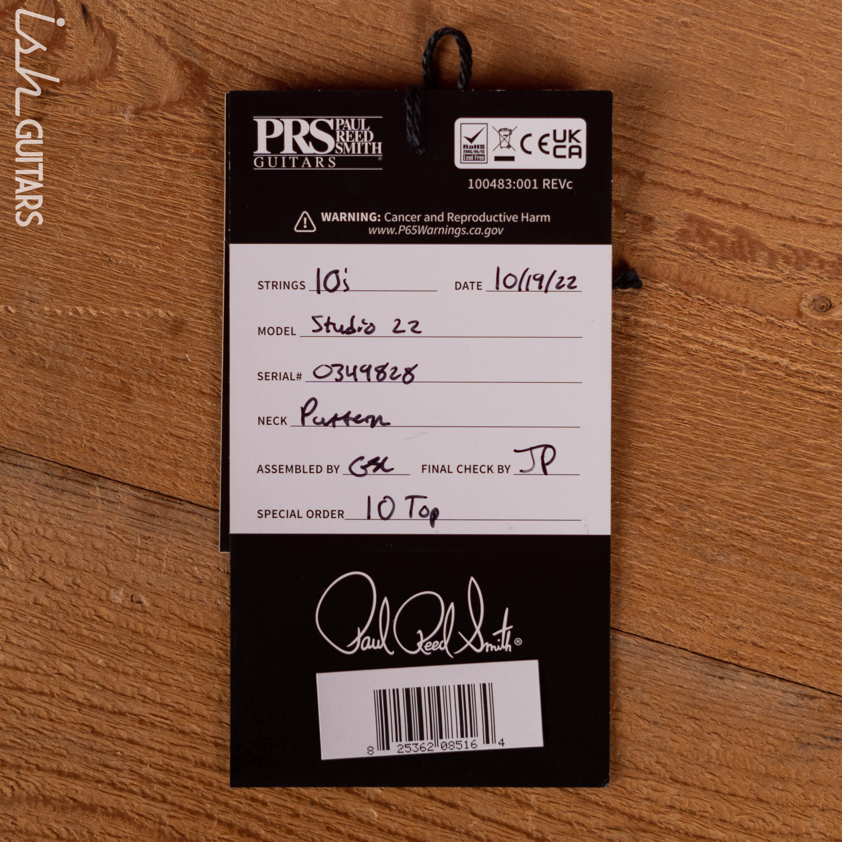 PRS Studio 22 Electric Guitar Cobalt Blue - Image 12