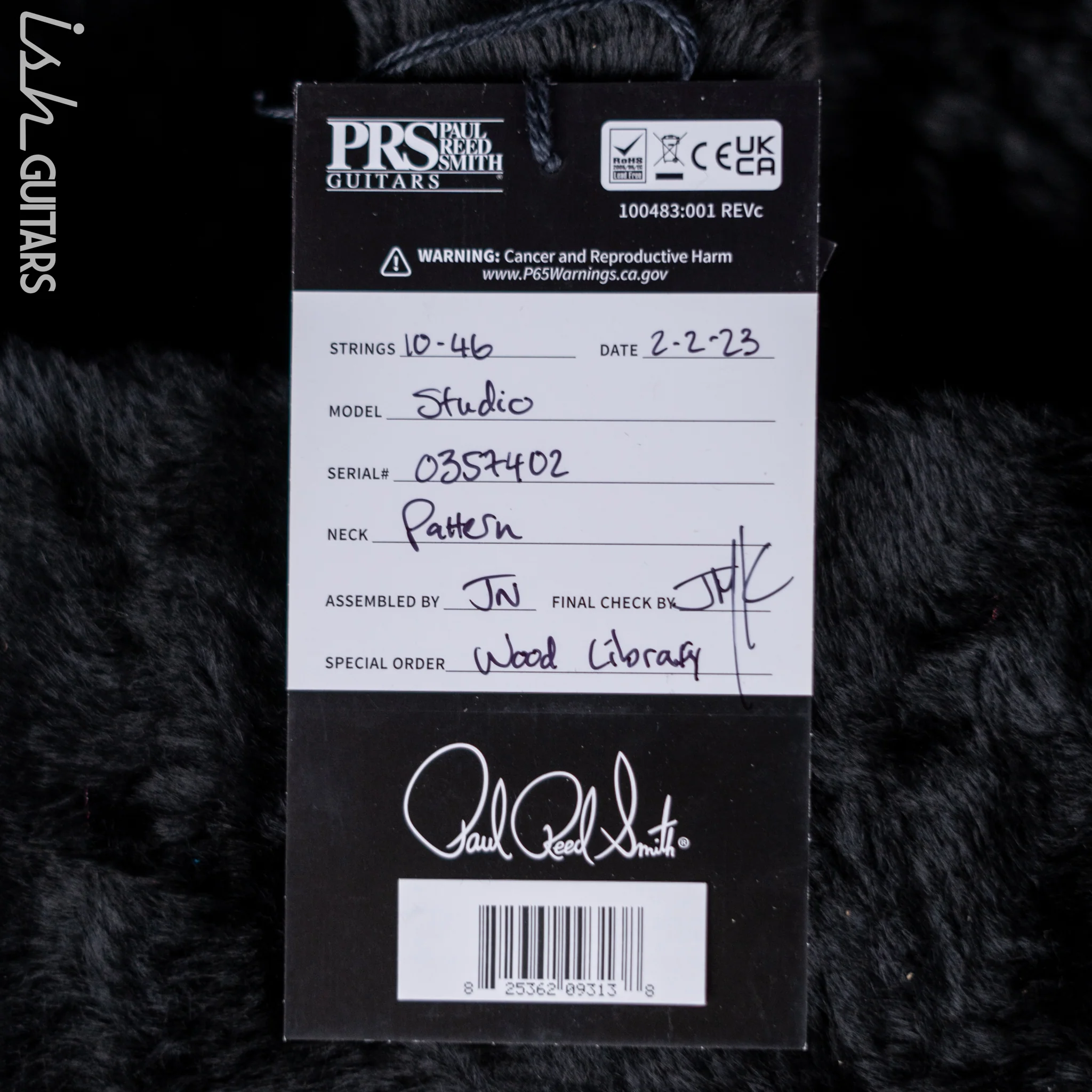 PRS Studio Wood Library 10-Top One Piece Autumn Sky - Image 13