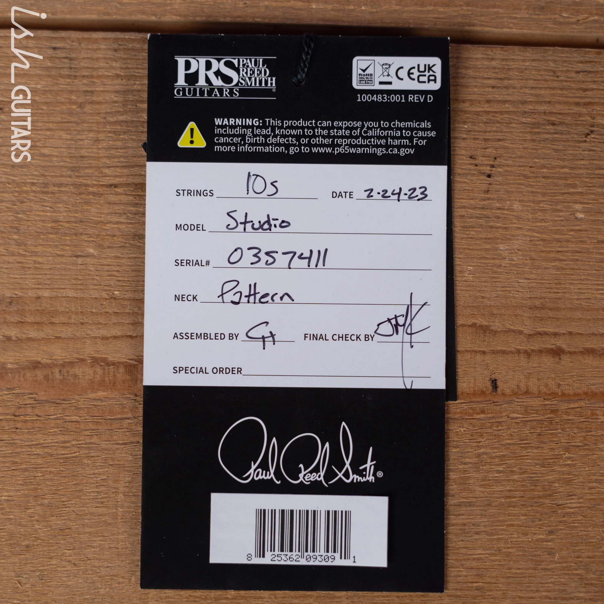 PRS Studio Wood Library 10-Top Trampas Green - Image 12