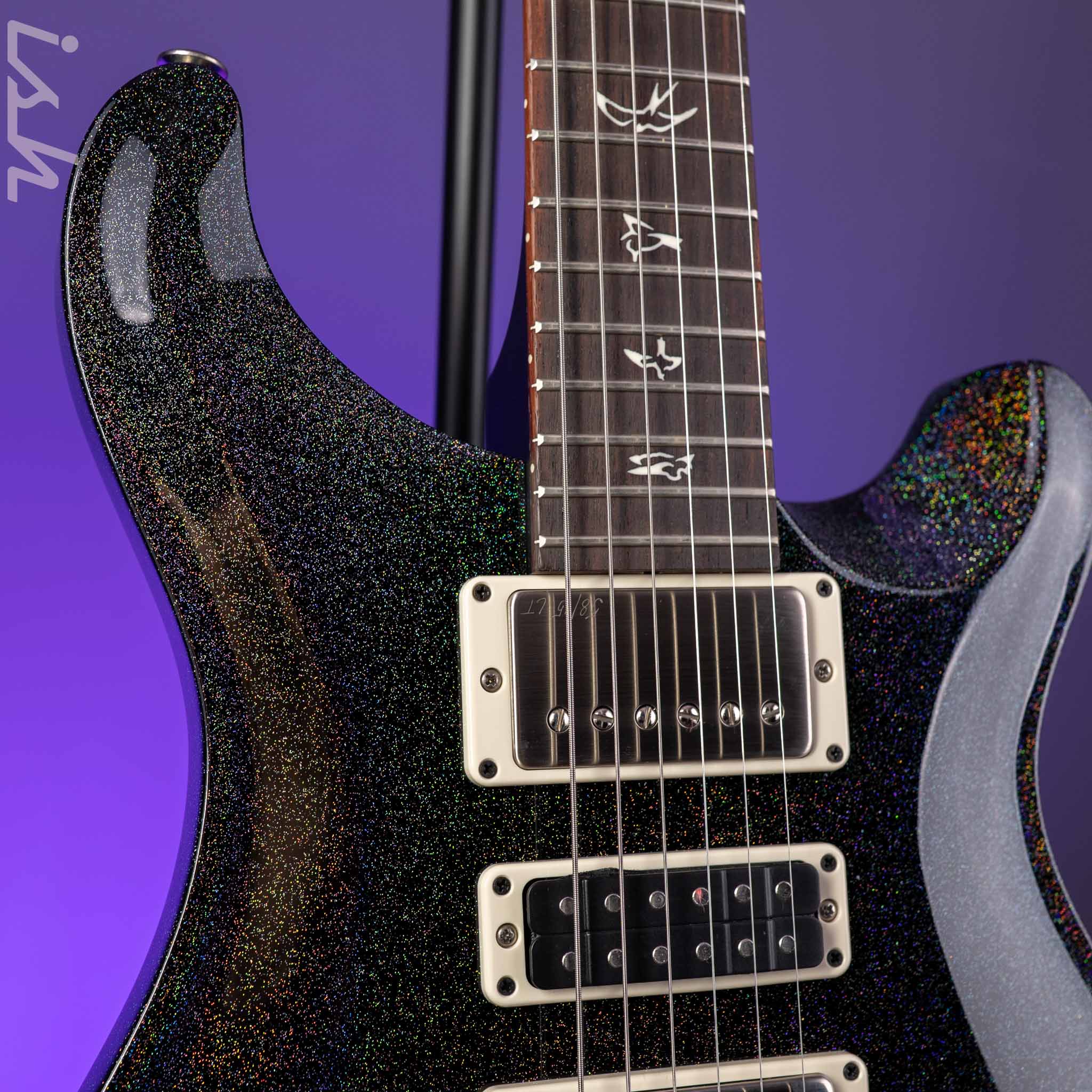 PRS Swamp Ash Special Black Rainbow Hollowflake - Image 4