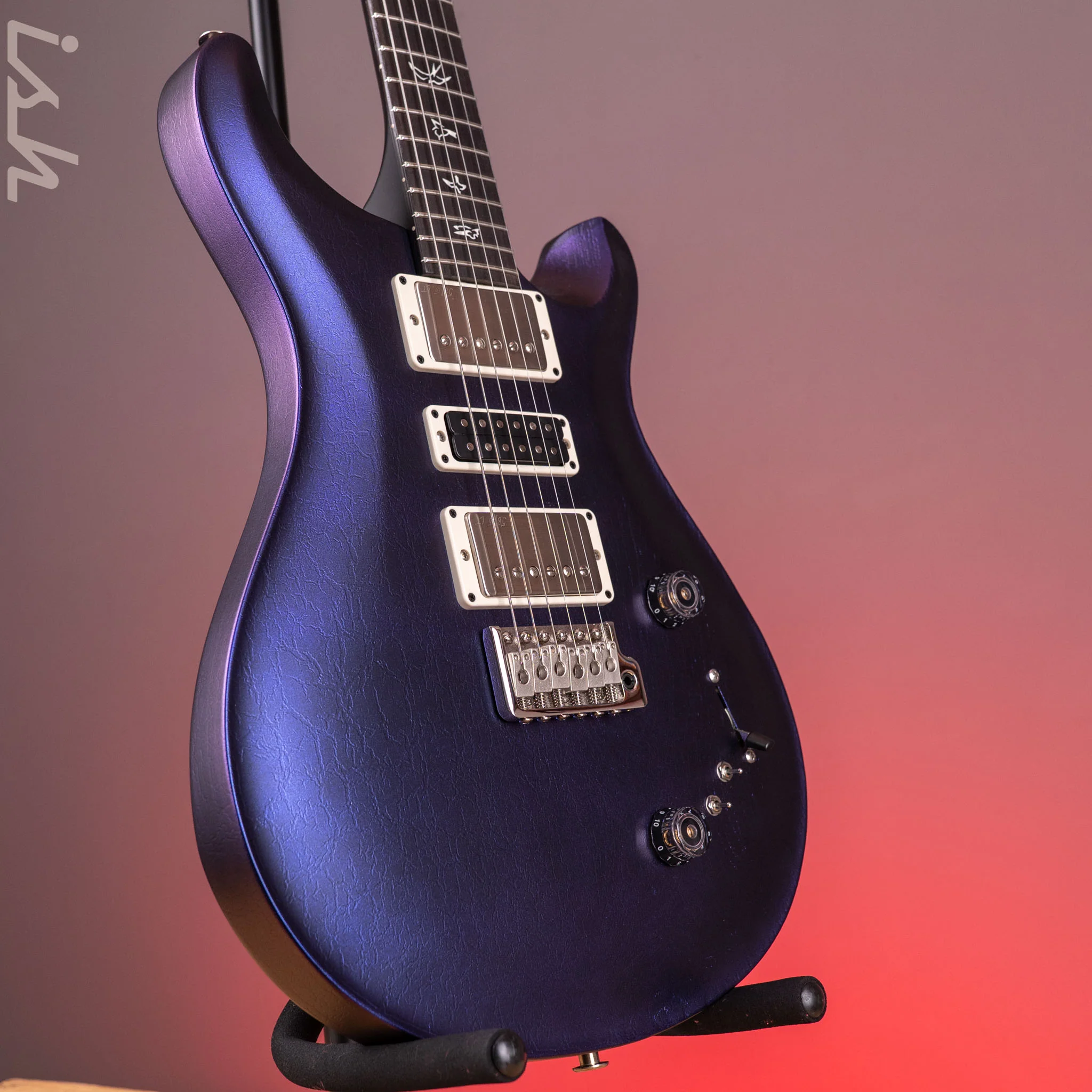 PRS Swamp Ash Special Midnight Metallic Crackle w/ Black Satin Neck Sprayer's Choice - Image 3