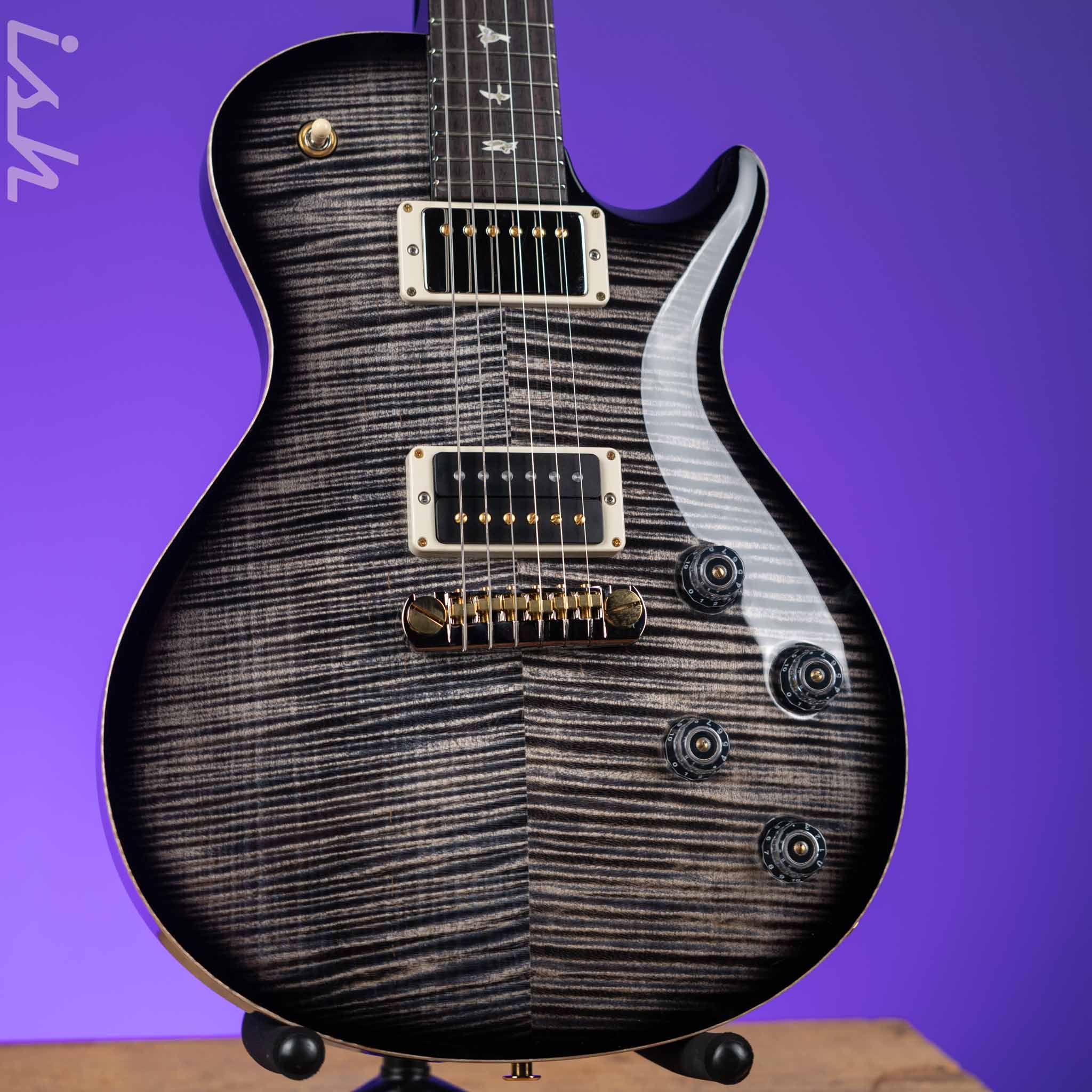 PRS Tremonti Signature Stoptail Charcoal Contour Burst 10-Top