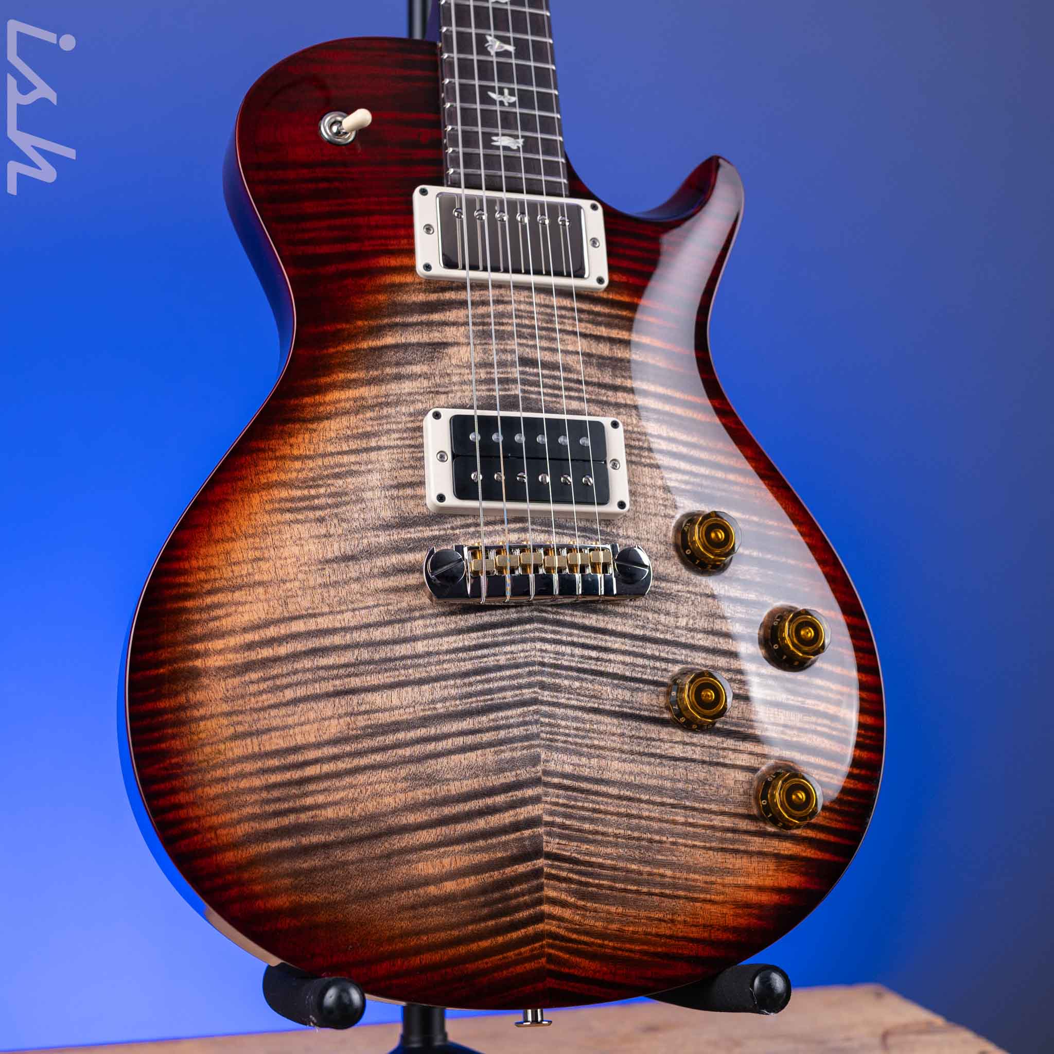 PRS Tremonti Stoptail Charcoal w/ Cherry Wrap Burst