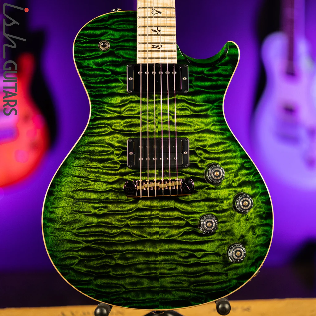 PRS Tremonti Wood Library 10 Top Quilt Jade w/ Green Burst