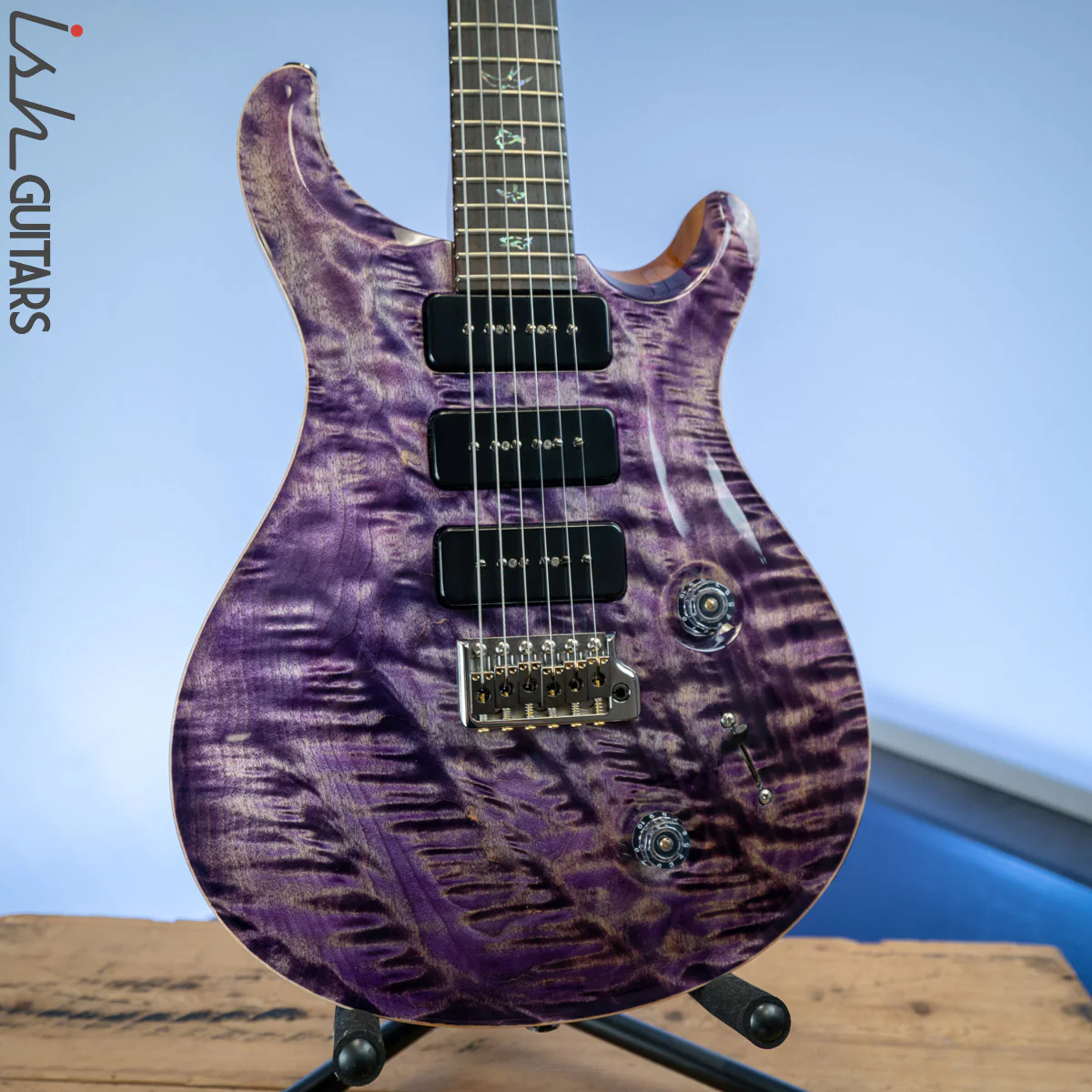 PRS Wood Library Custom 22 Soapbar Faded Purple One-Piece