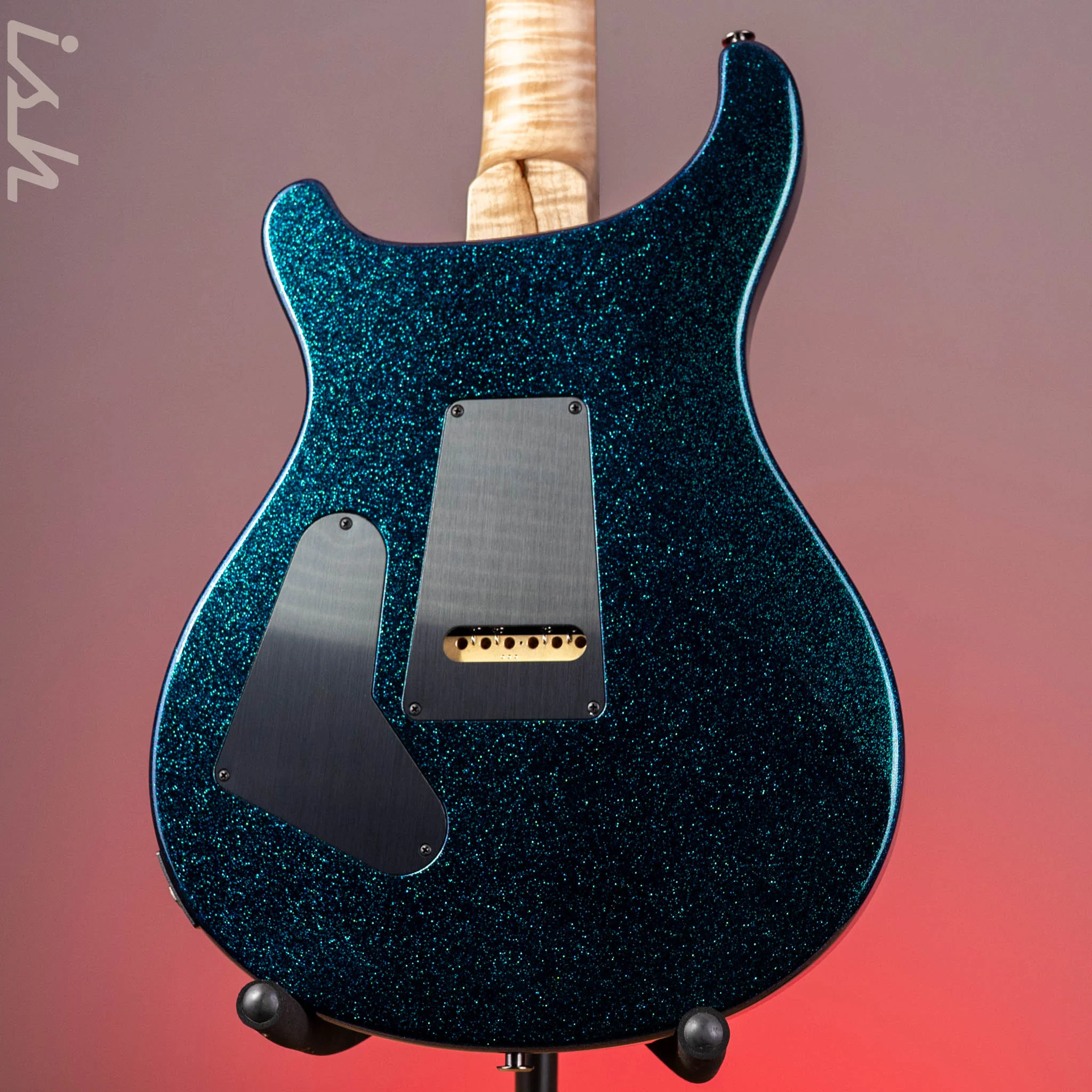 PRS Wood Library Custom 24-08 Blue Green Colorshift Hollowflake Custom Color - Image 9