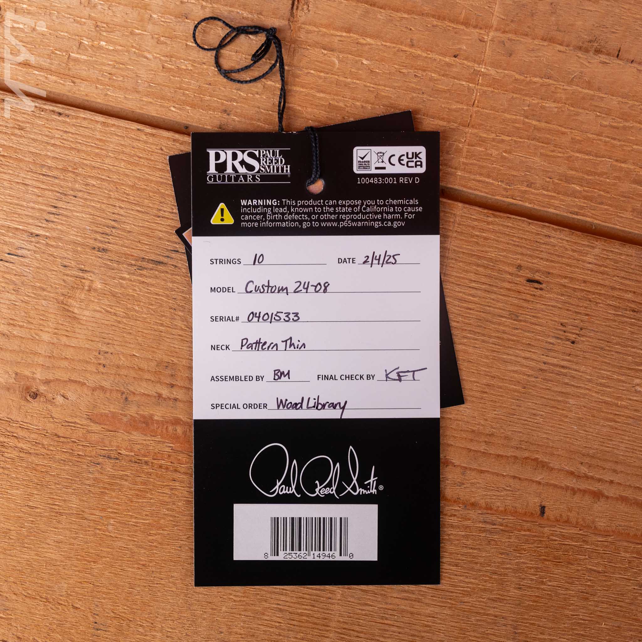 PRS Wood Library Custom 24-08 Cobalt Blue - Image 12
