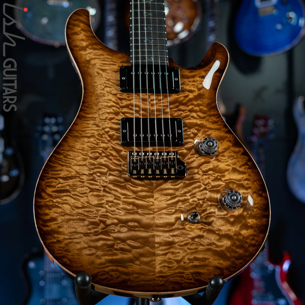 PRS Wood Library Custom 24 Copperhead Burst 10 Top Quilt Figured Maple Neck