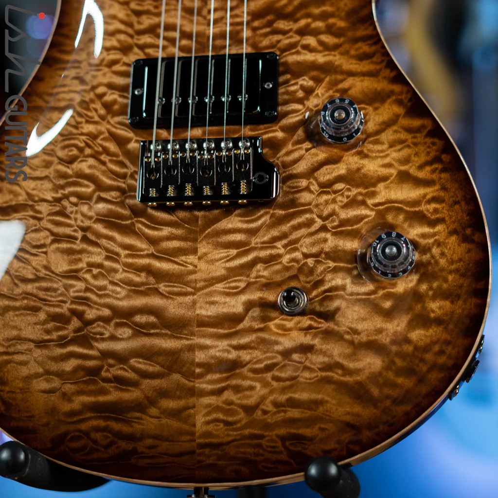 PRS Wood Library Custom 24 Copperhead Burst 10 Top Quilt Figured Maple Neck - Image 4