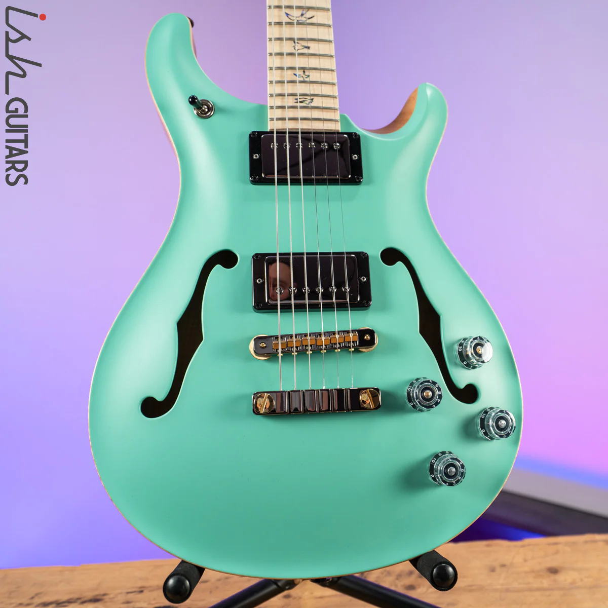 PRS McCarty 594 Hollowbody II Wood Library Seafoam Green Satin