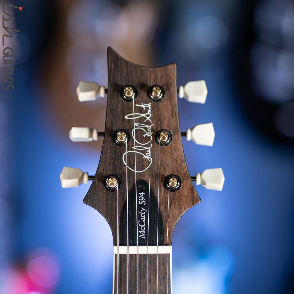 PRS Wood Library McCarty 594 Brazilian Quilt 10 Top Black Gold Burst - Demo - Image 7
