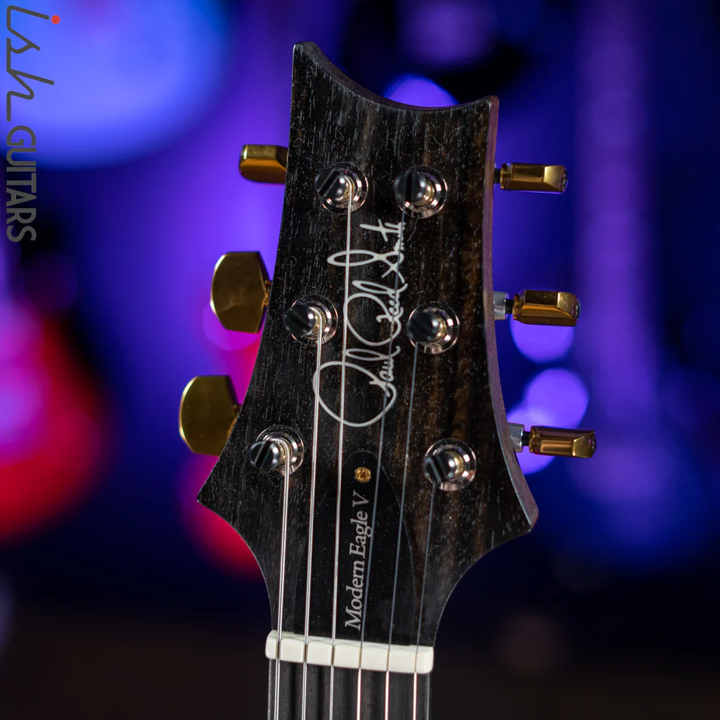PRS Wood Library Modern Eagle V 10 Top Charcoal - Image 5