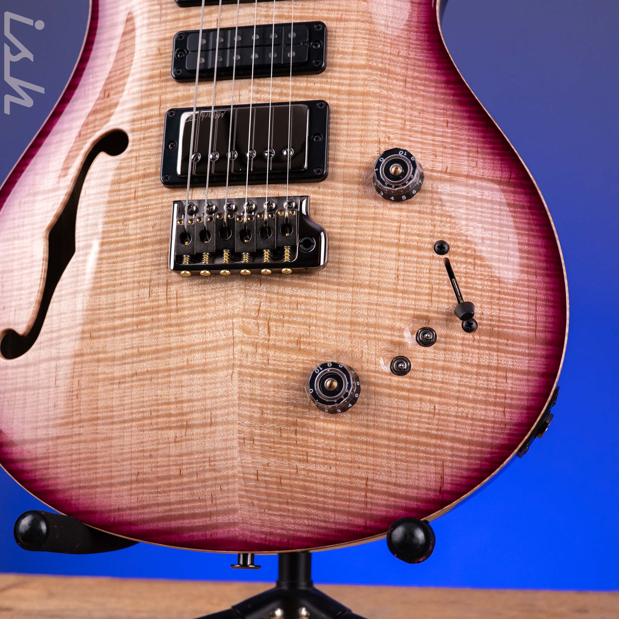 PRS Wood Library Special Semi Hollow Flame Maple Artist Top Custom Color - Image 5
