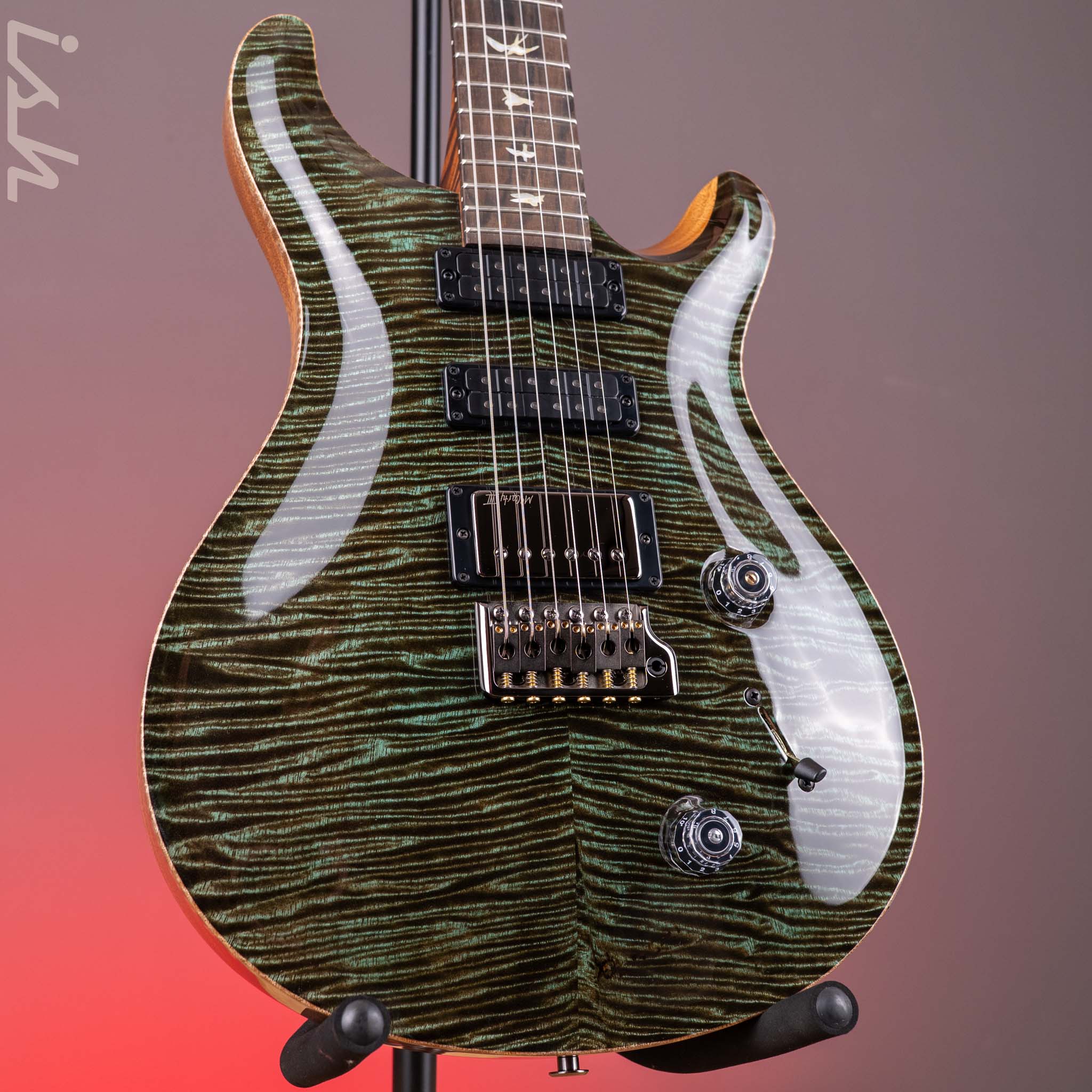 PRS Wood Library Studio Mango Top Mash Green Custom Color