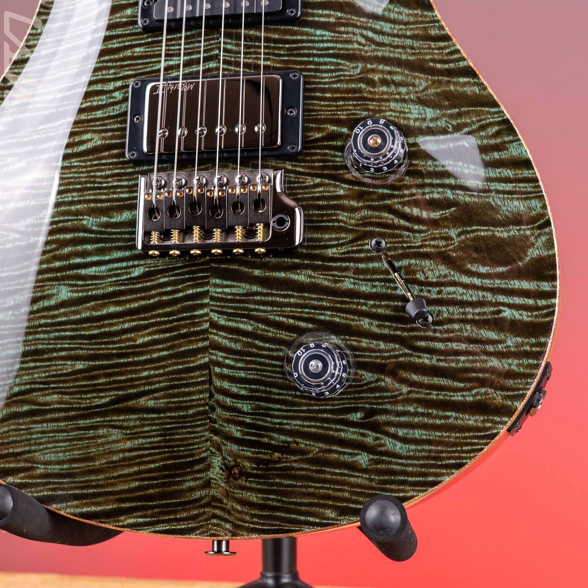 PRS Wood Library Studio Mango Top Mash Green Custom Color - Image 5