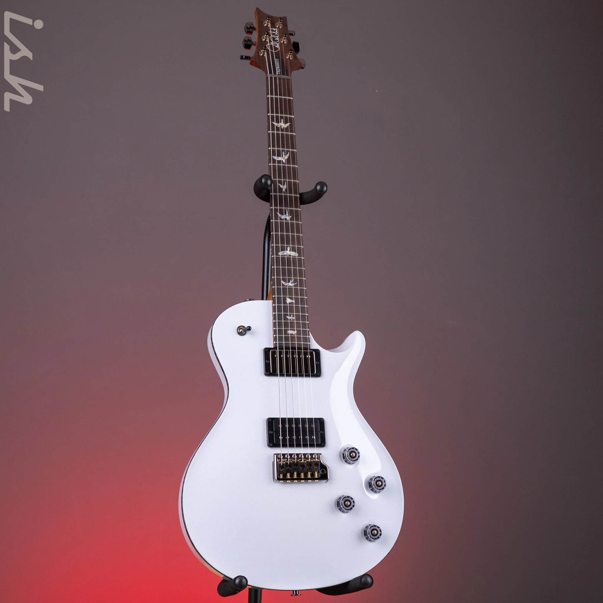 PRS Wood Library Tremonti Gloss White Stained Binding Roasted Maple Neck - Image 2