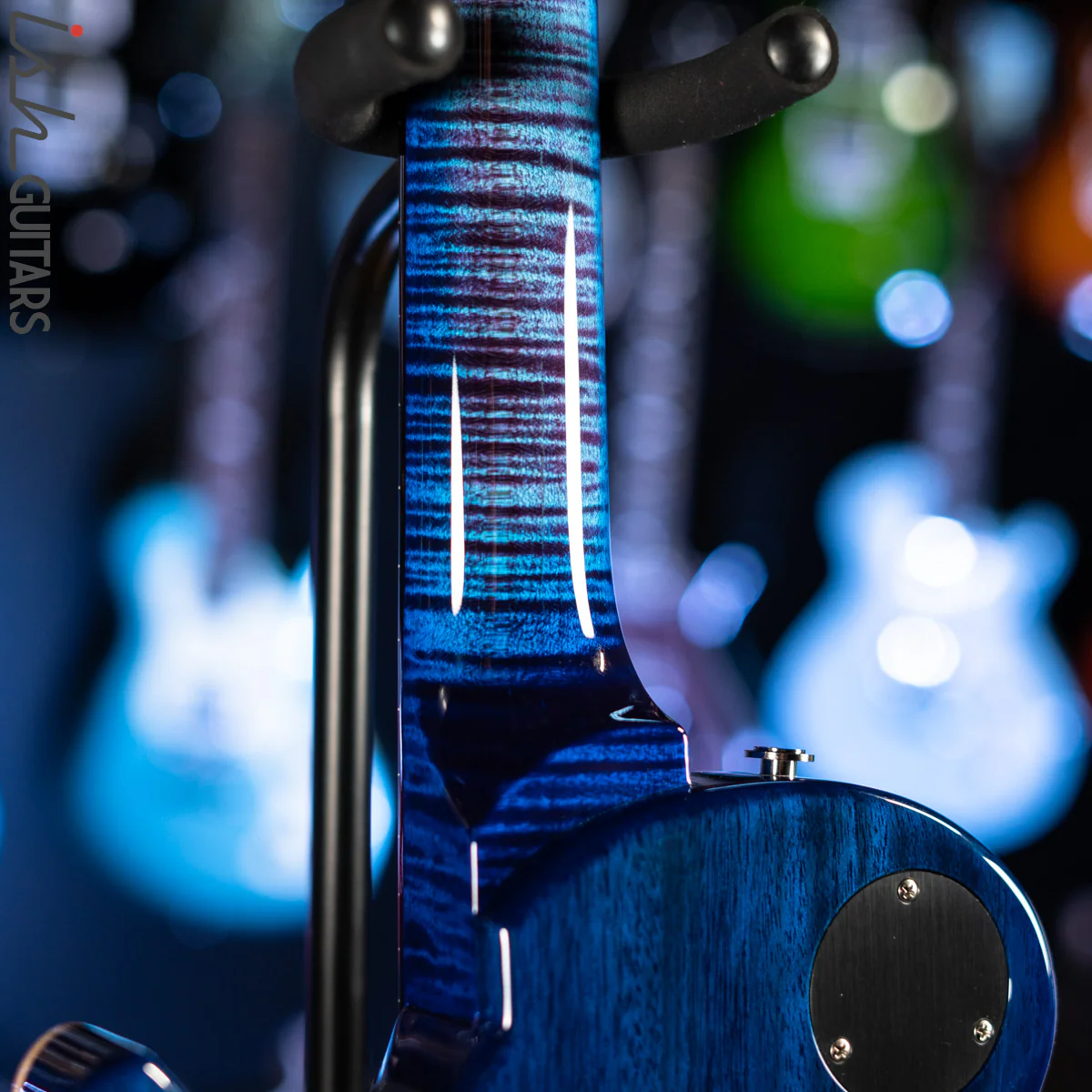 PRS Wood Library Tremonti Stoptail Violet Blue Burst 10 Top Quilt - Image 12