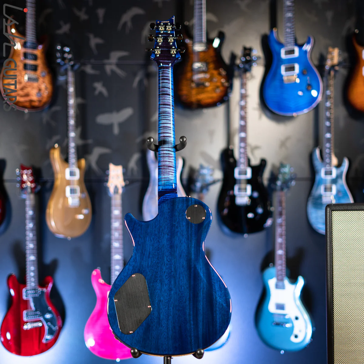 PRS Wood Library Tremonti Stoptail Violet Blue Burst 10 Top Quilt - Image 8
