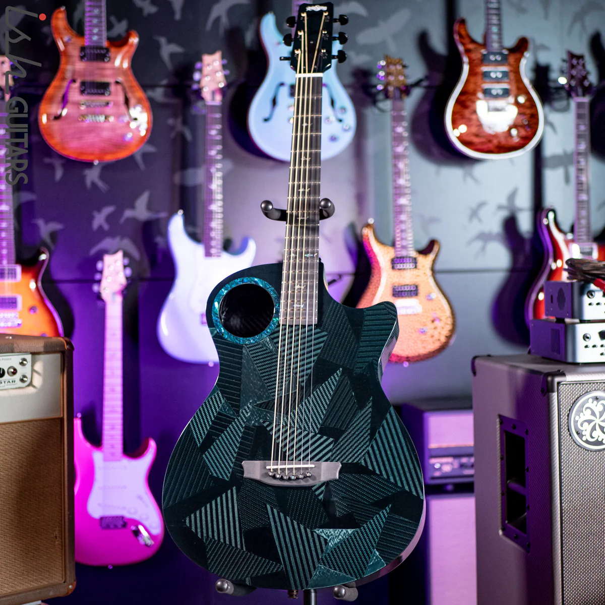 RainSong 25th Anniversary Black Ice Acoustic Guitar - Image 5