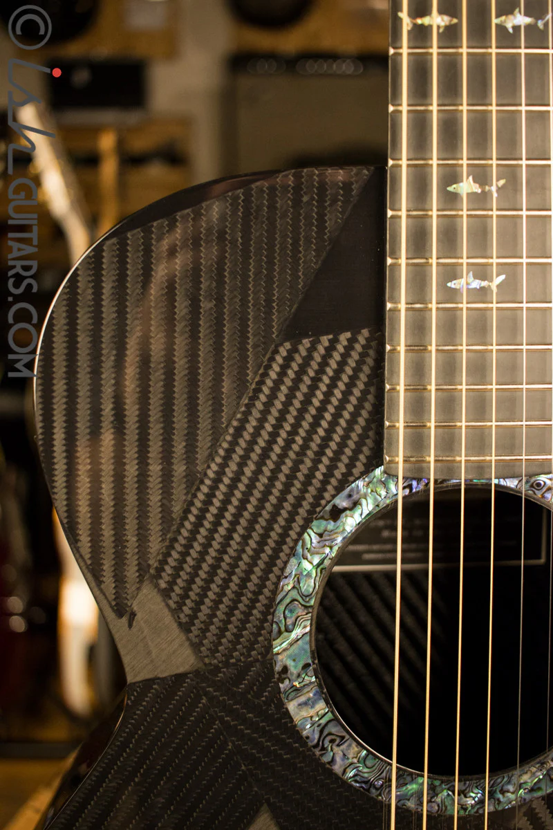 Rainsong BI-WS1000N2 Black Ice Carbon Fiber Composite Acoustic Guitar - Image 3