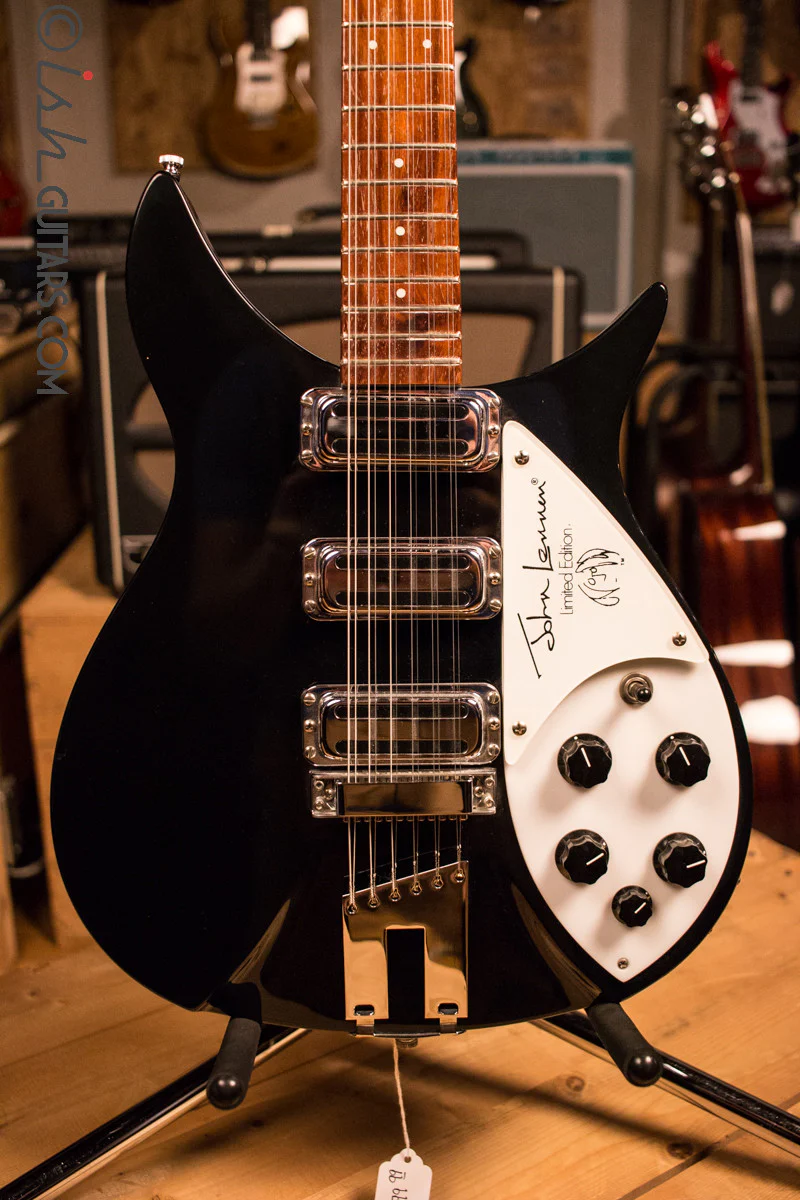Rickenbacker 355 John Lennon Signature JL 355/12 String 325 Electric Guitar Black 1991