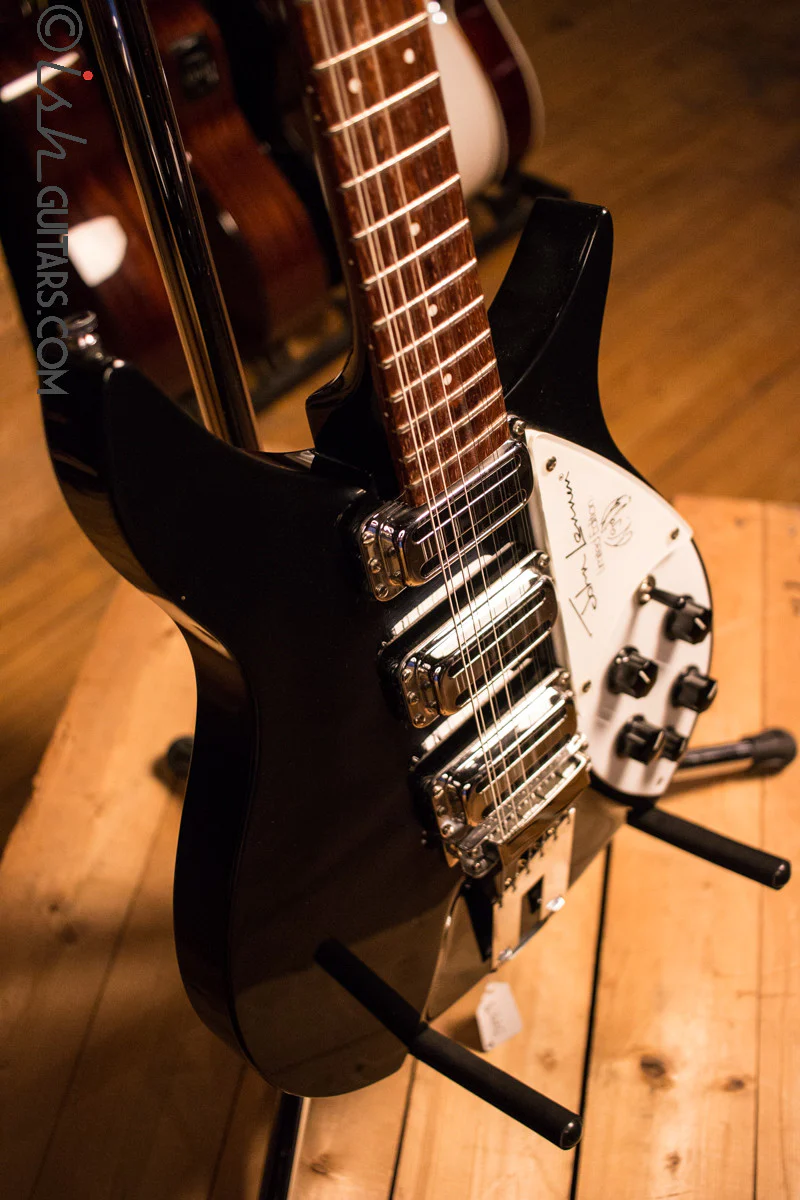 Rickenbacker 355 John Lennon Signature JL 355/12 String 325 Electric Guitar Black 1991 - Image 9