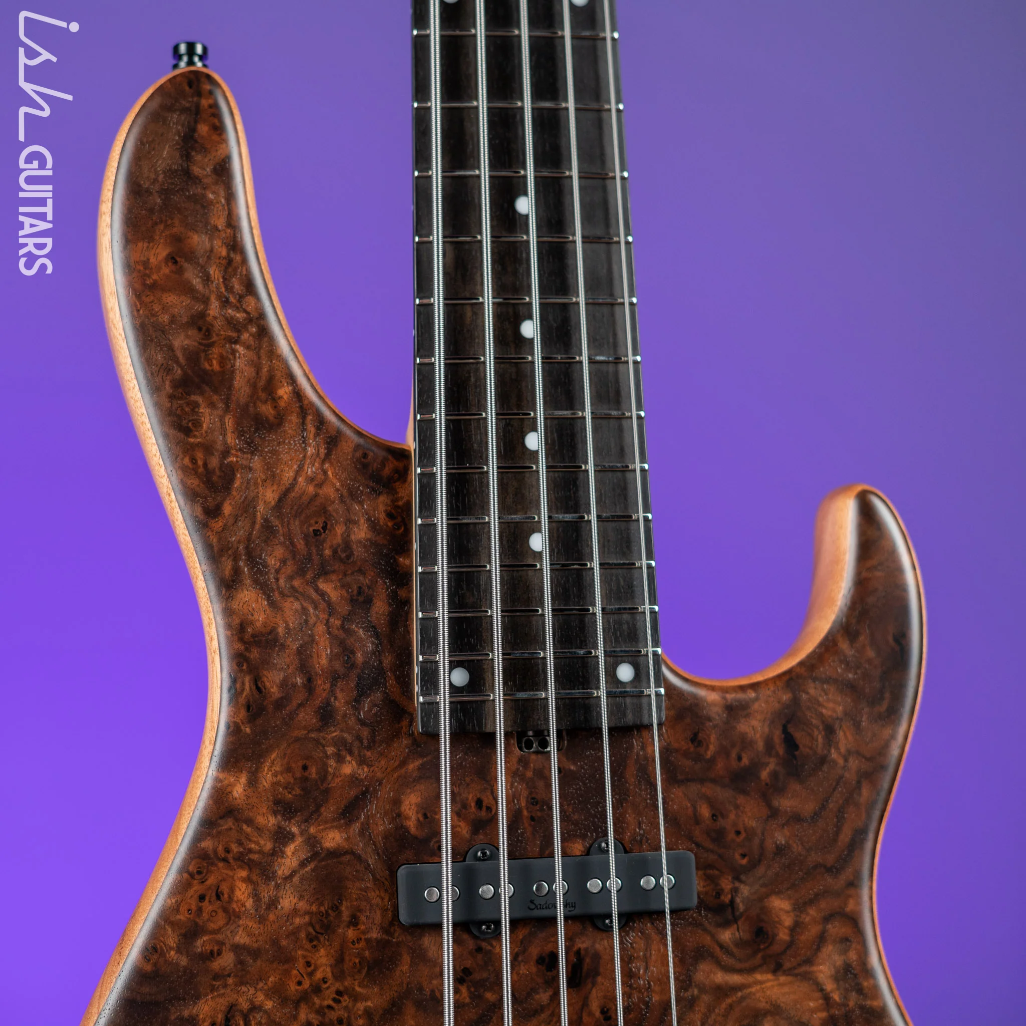 Sadowsky Metroline Special Edition 24 Fret 5-String Modern Bass Claro Walnut - Image 3