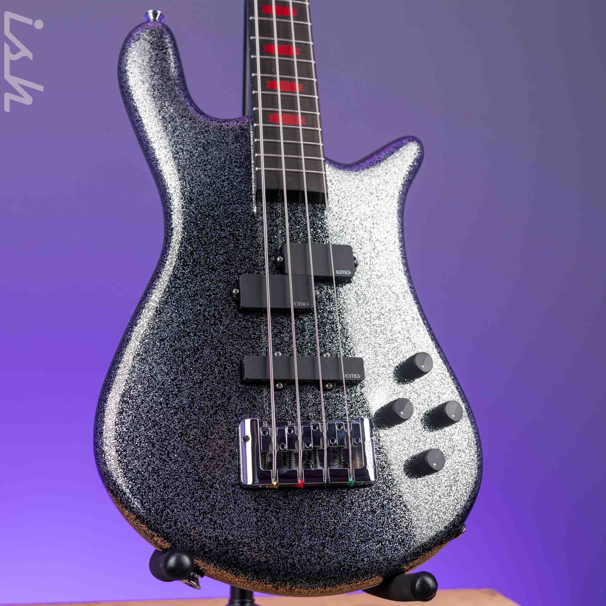 Spector Euro4LX Rachel Bolan Signature Black Metallic Flake