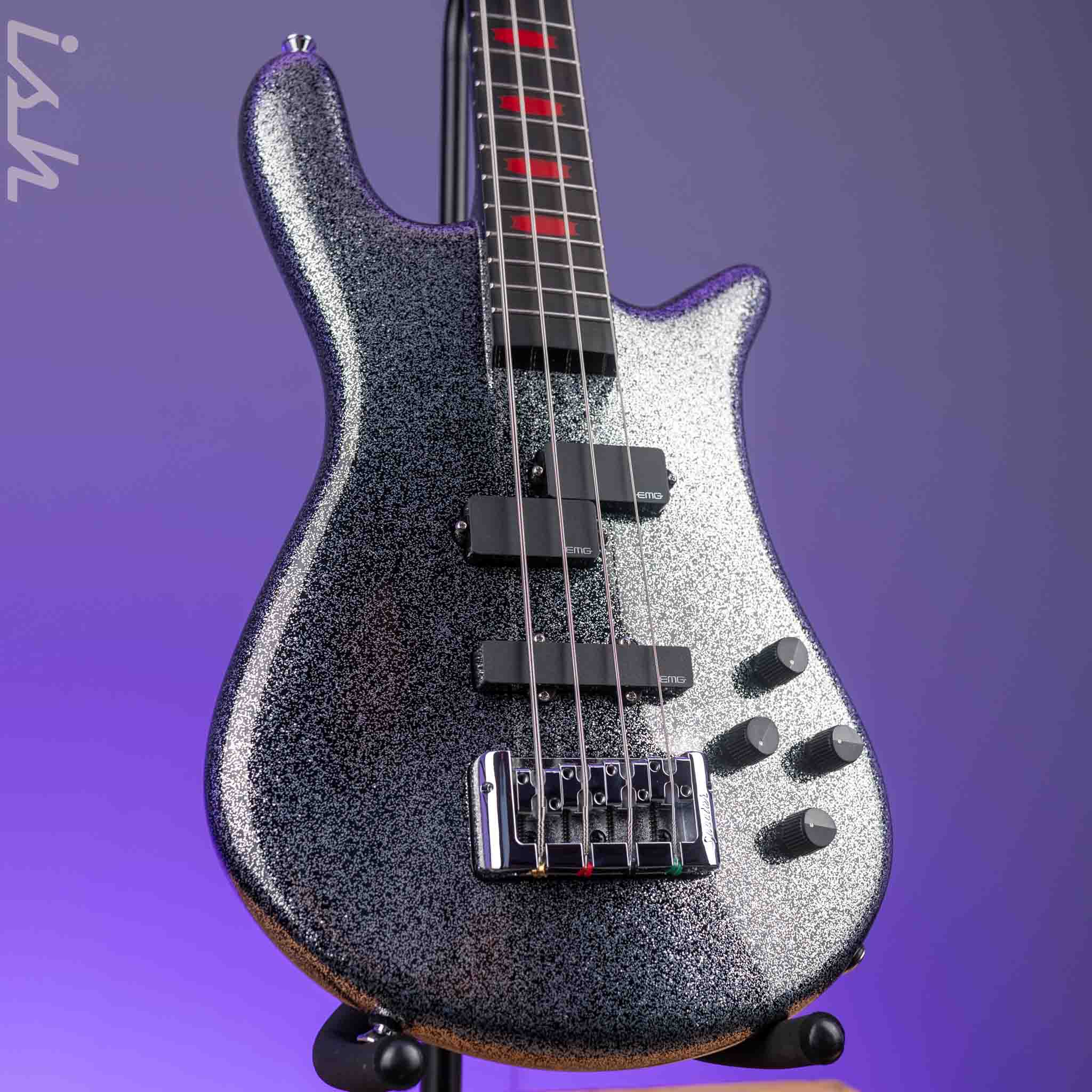 Spector Euro4LX Rachel Bolan Signature Black Metallic Flake