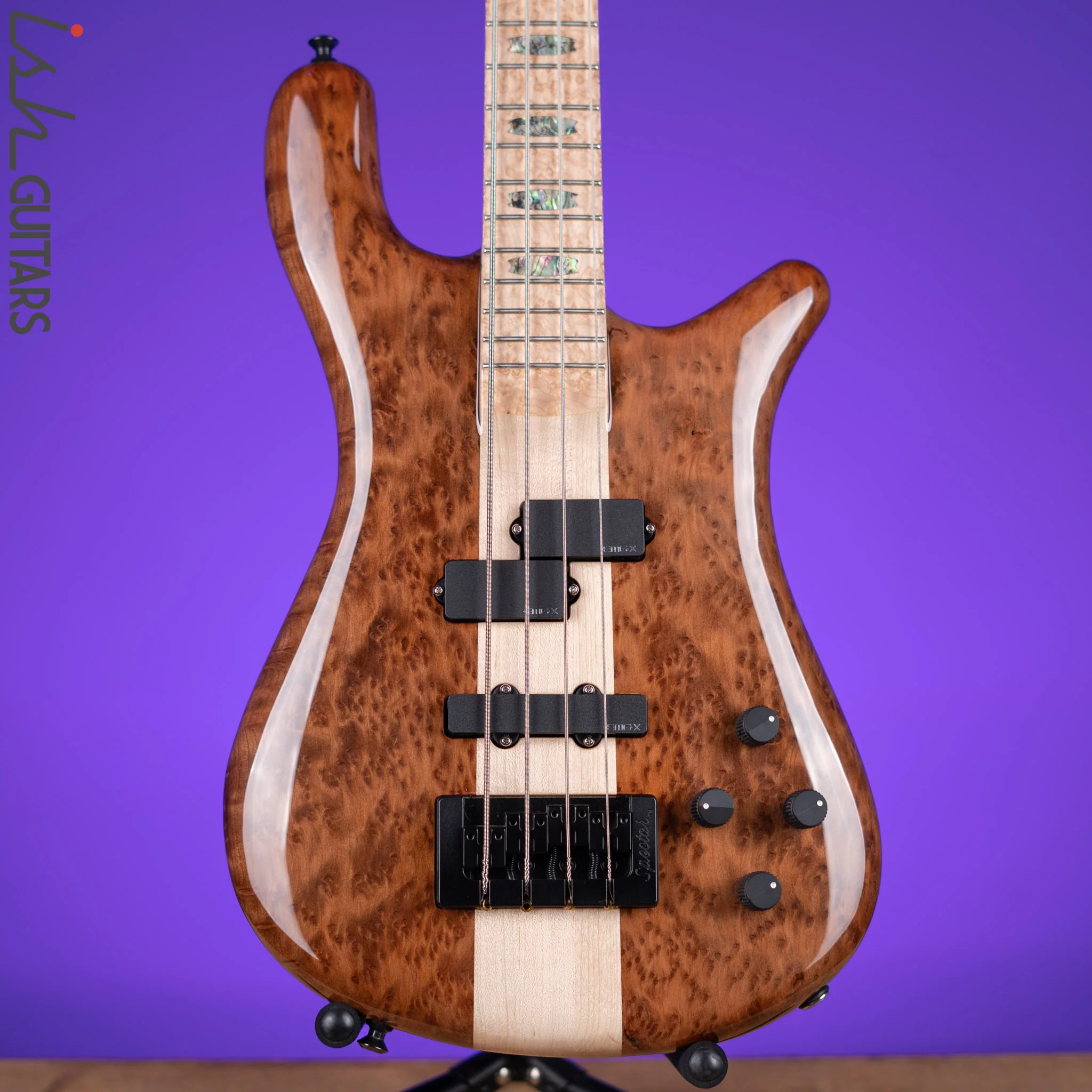 Spector NS-2 4-String Bass Natural Redwood Burl