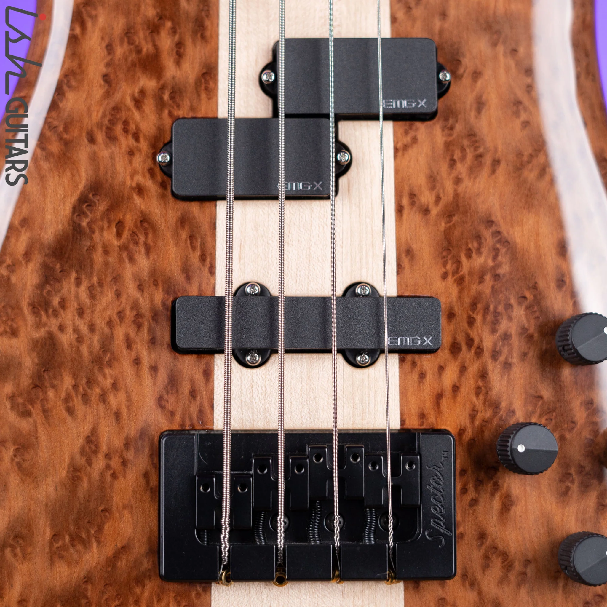 Spector NS-2 4-String Bass Natural Redwood Burl - Image 5