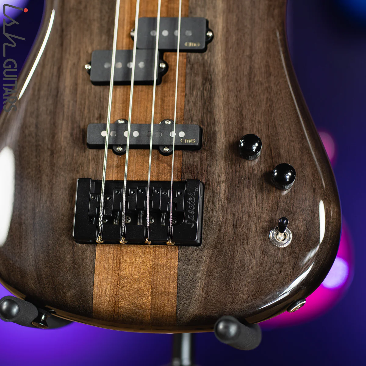 Spector NS-2 4-String Bass USA Passive Walnut Black Stain - Image 4
