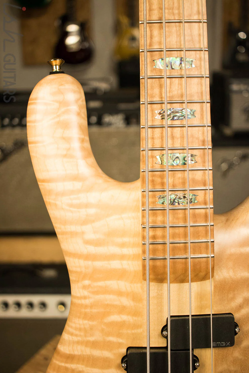 USA Spector NS-2 Solid Quilted Maple Body Maple Fretboard Matte - Image 3