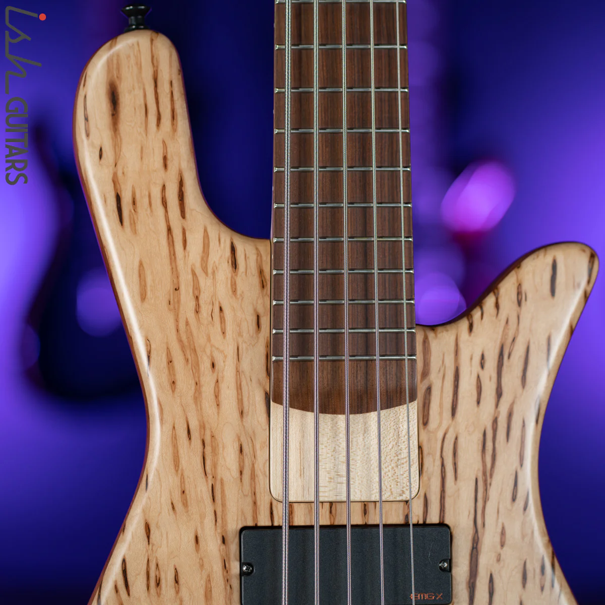 Spector USA NS-5 String Bolt On Bark Infused Maple USA Bass Guitar - Image 3
