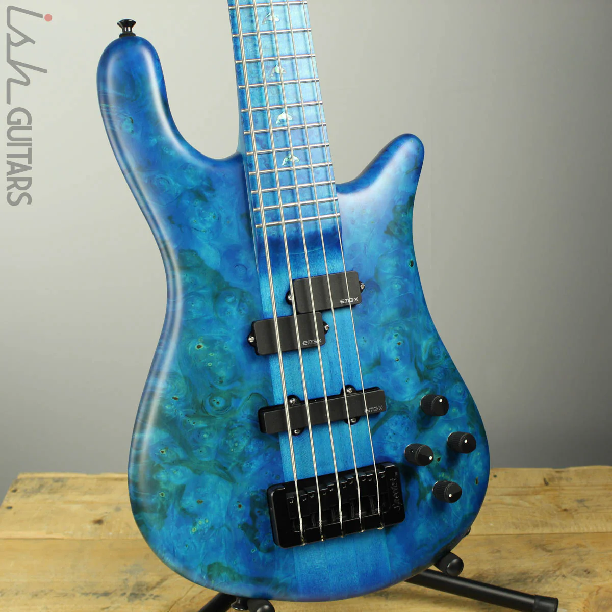 Spector NS-5XL Ish Limited 2018 Buckeye Burl Coral Blue Bass