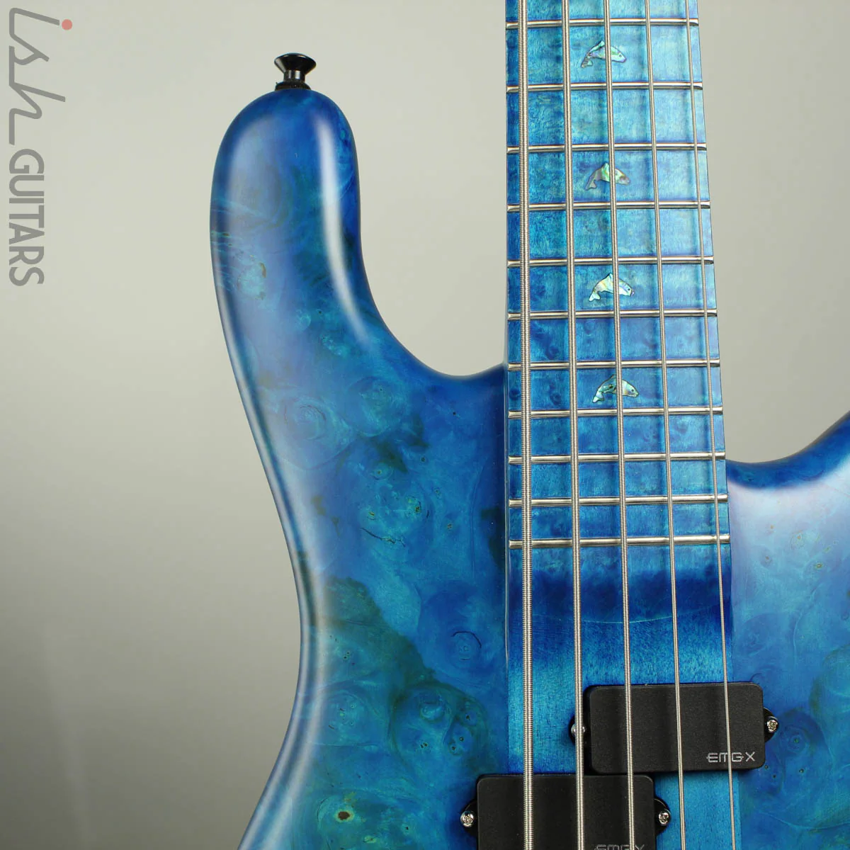 Spector NS-5XL Ish Limited 2018 Buckeye Burl Coral Blue Bass - Image 3