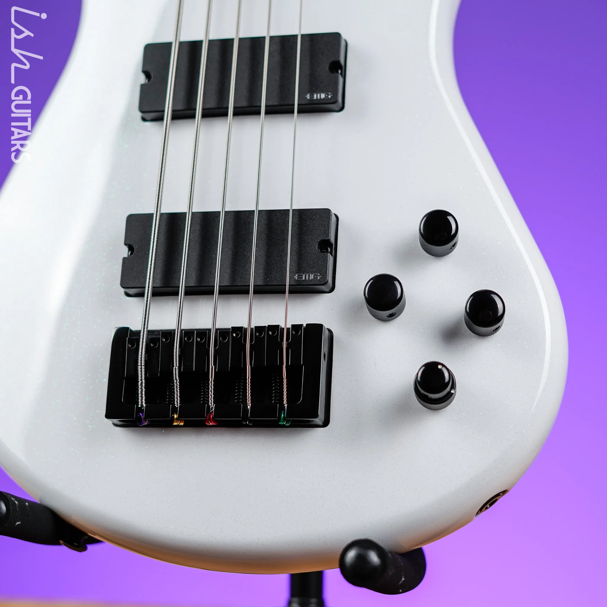 Spector NS Ethos 5 HP Bass Solid White Gloss Demo - Image 4